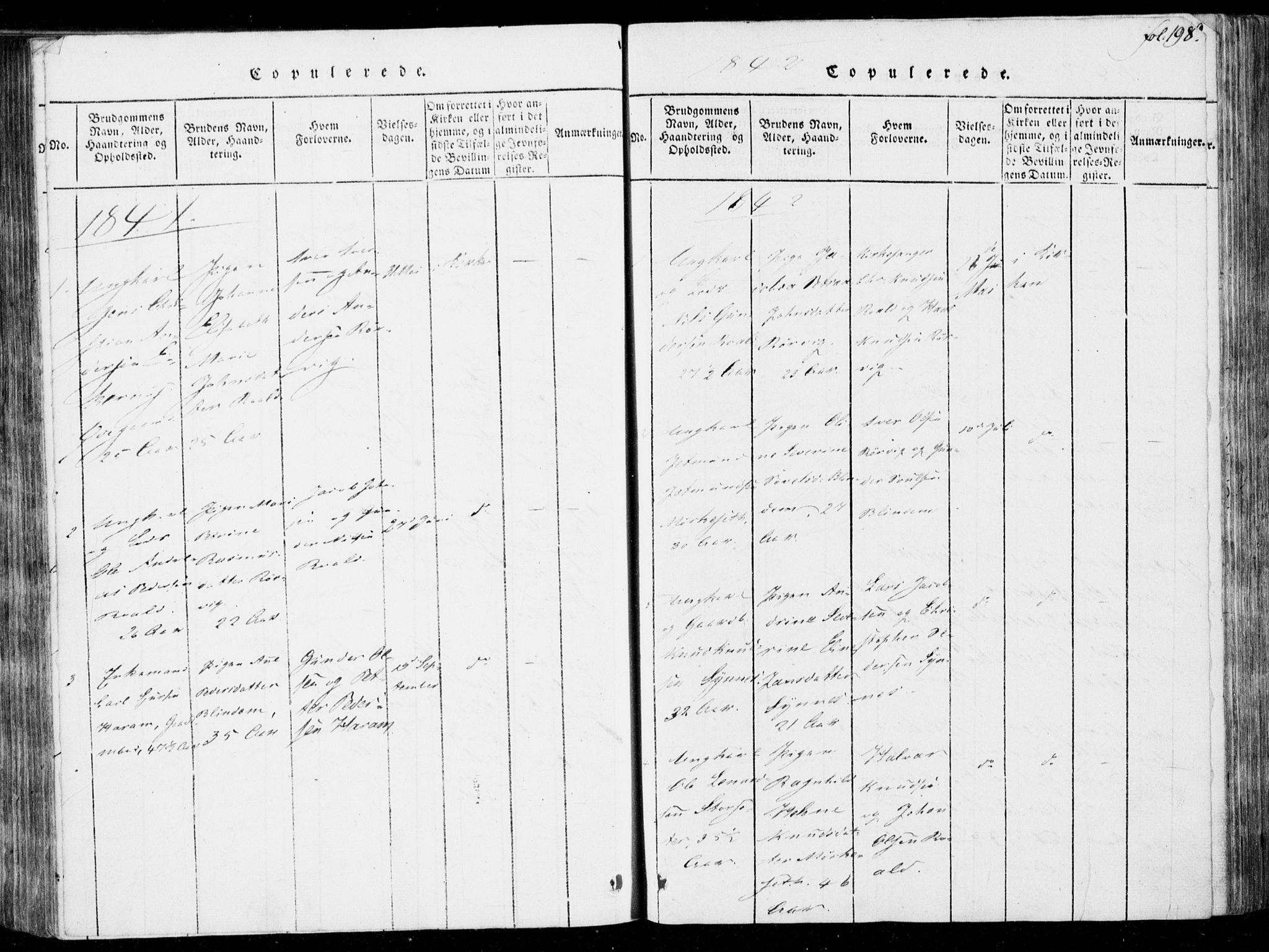 Ministerialprotokoller, klokkerbøker og fødselsregistre - Møre og Romsdal, SAT/A-1454/537/L0517: Parish register (official) no. 537A01, 1818-1862, p. 198
