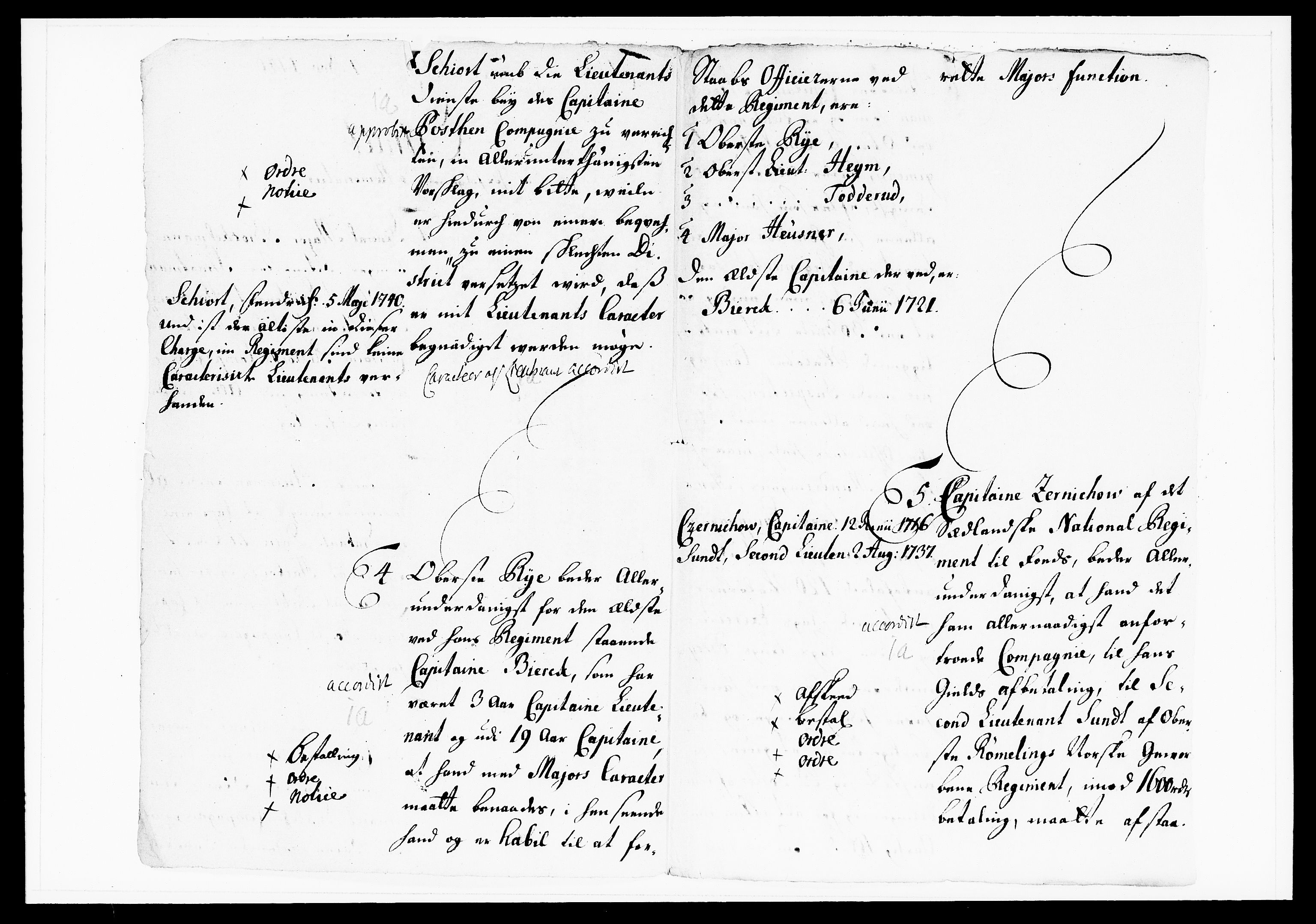 Krigskollegiet, Krigskancelliet, DRA/A-0006/-/1157-1164: Refererede sager, 1740, p. 470