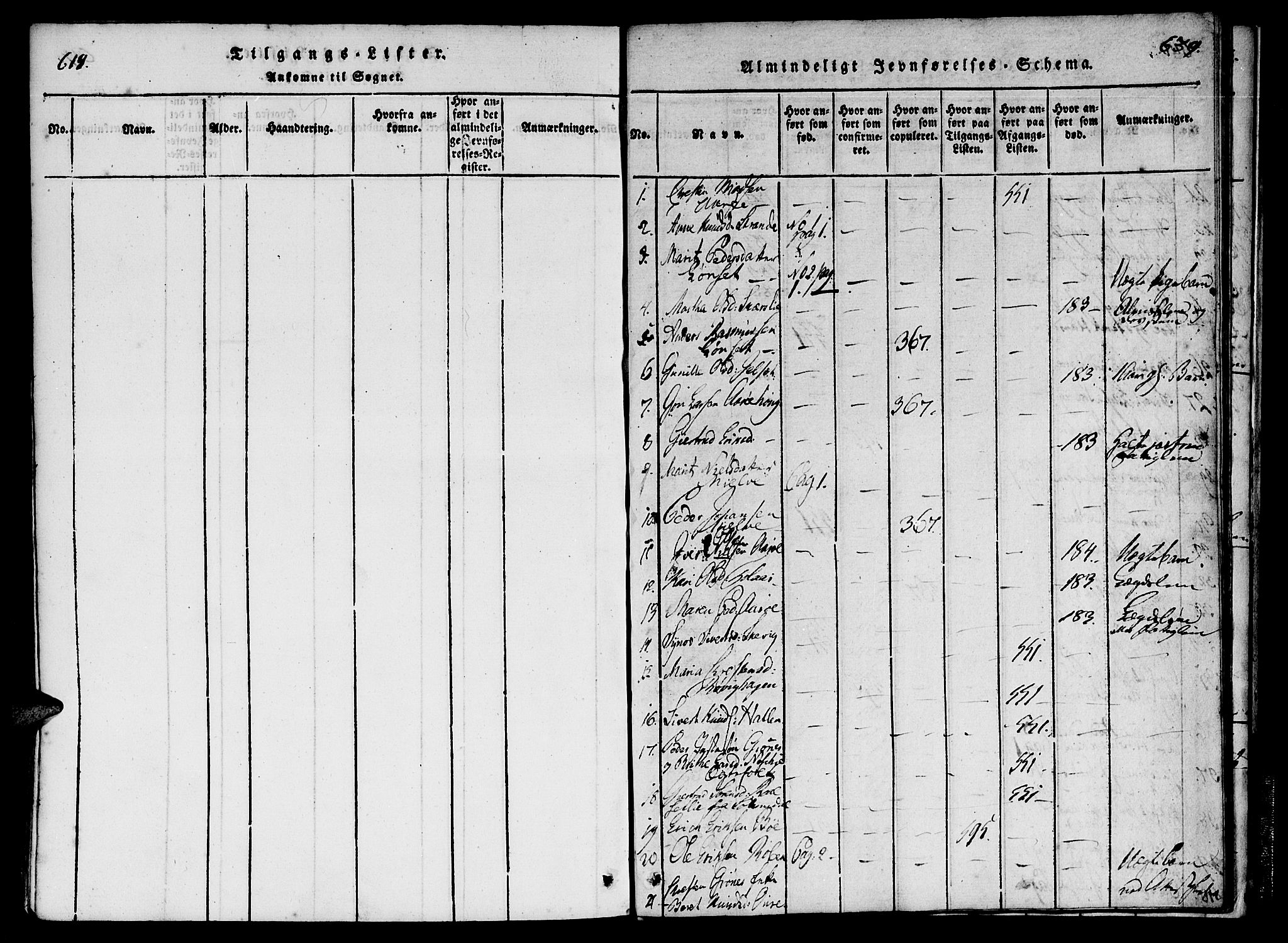 Ministerialprotokoller, klokkerbøker og fødselsregistre - Møre og Romsdal, SAT/A-1454/555/L0652: Parish register (official) no. 555A03, 1817-1843, p. 638-639