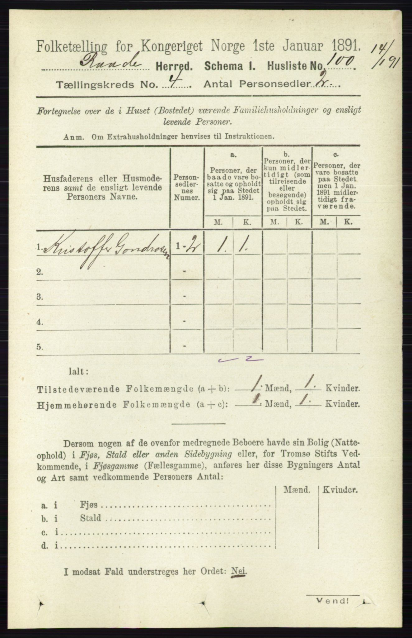 RA, 1891 census for 0135 Råde, 1891, p. 1838