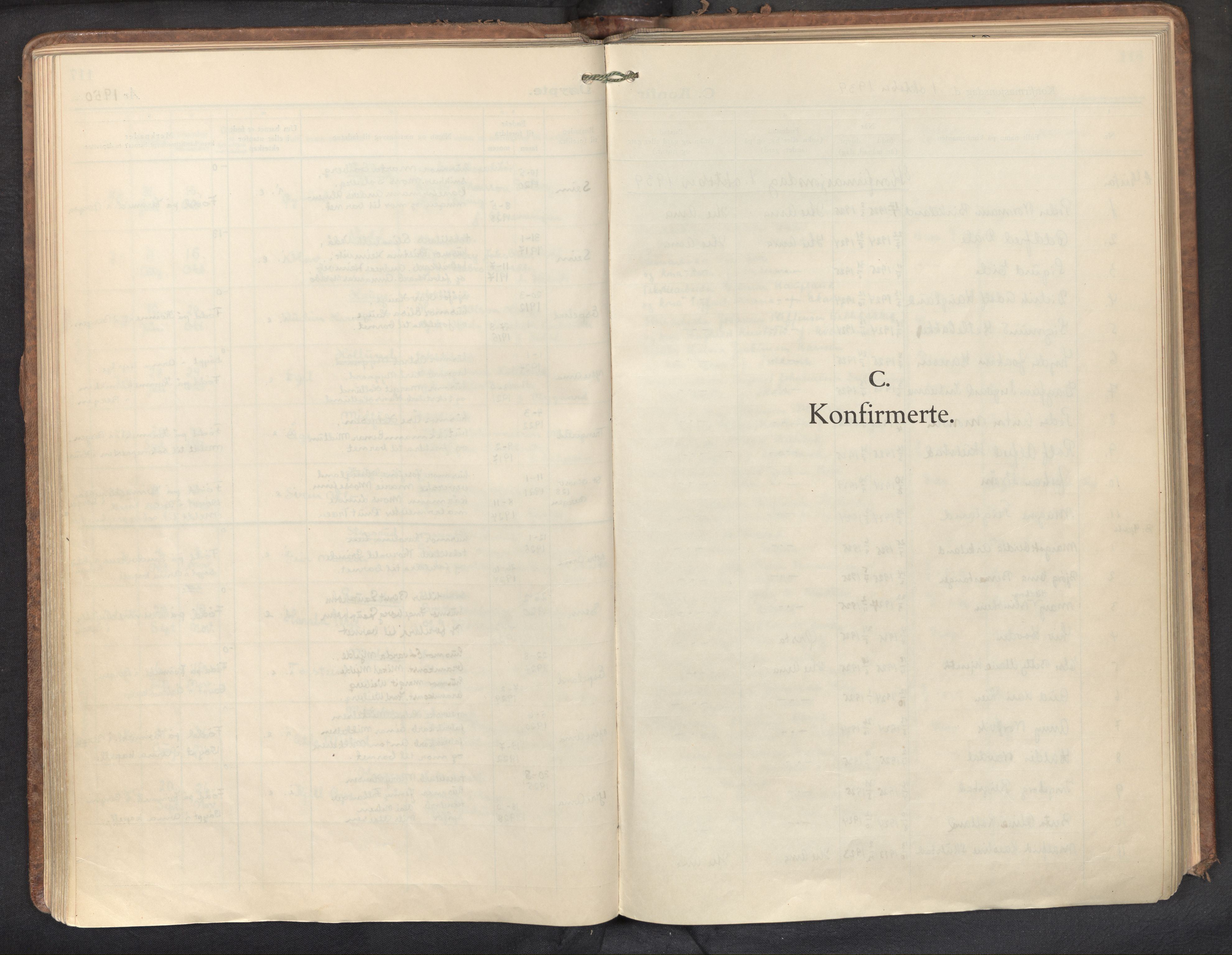 Haus sokneprestembete, AV/SAB-A-75601/H/Haa: Parish register (official) no. D 5, 1939-1950