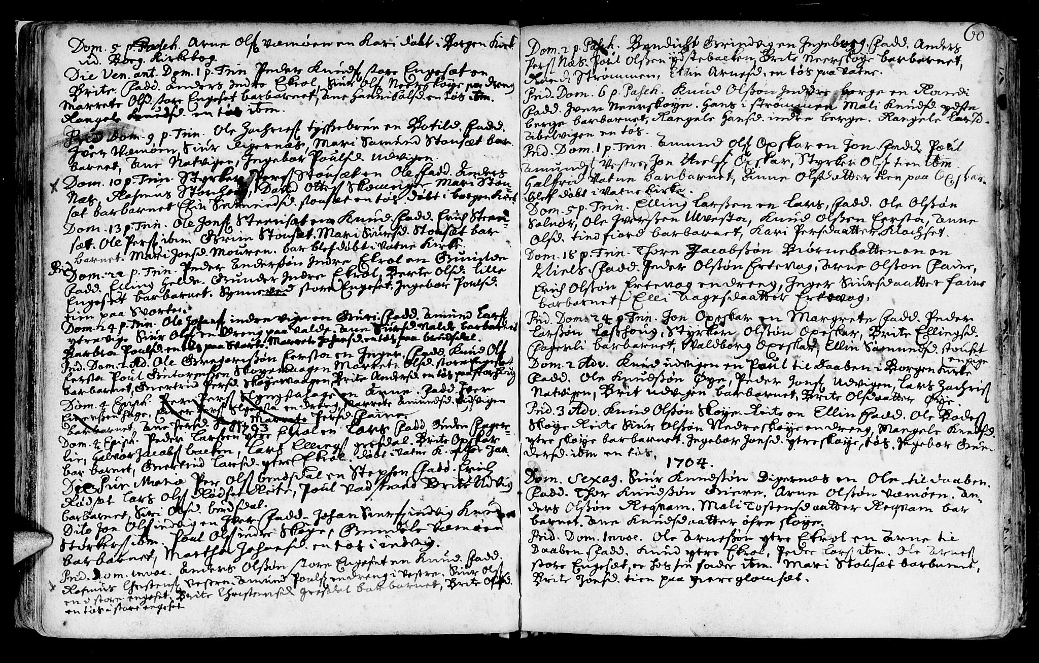 Ministerialprotokoller, klokkerbøker og fødselsregistre - Møre og Romsdal, SAT/A-1454/524/L0349: Parish register (official) no. 524A01, 1698-1779, p. 60
