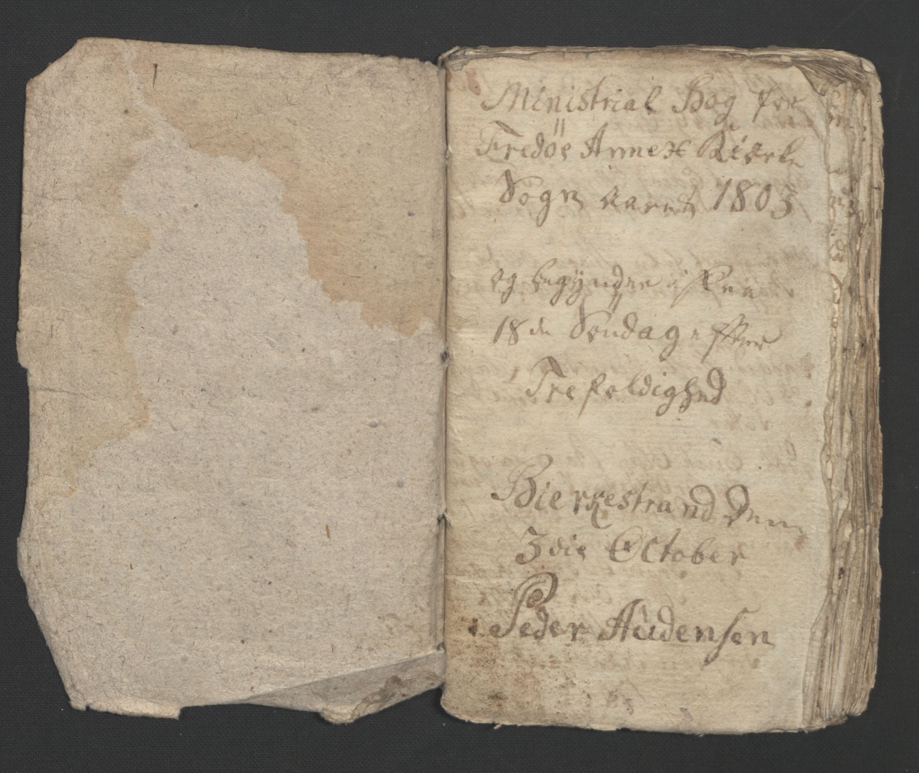 Ministerialprotokoller, klokkerbøker og fødselsregistre - Møre og Romsdal, AV/SAT-A-1454/573/L0874: Parish register (copy) no. 573C02, 1803-1811