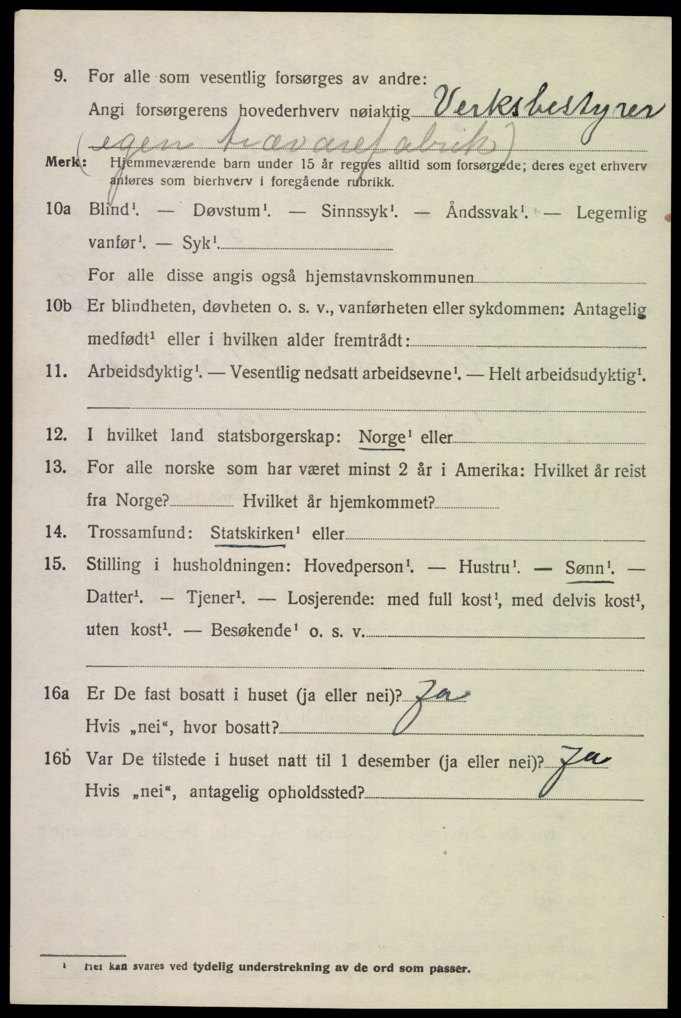 SAK, 1920 census for Sør-Audnedal, 1920, p. 4554