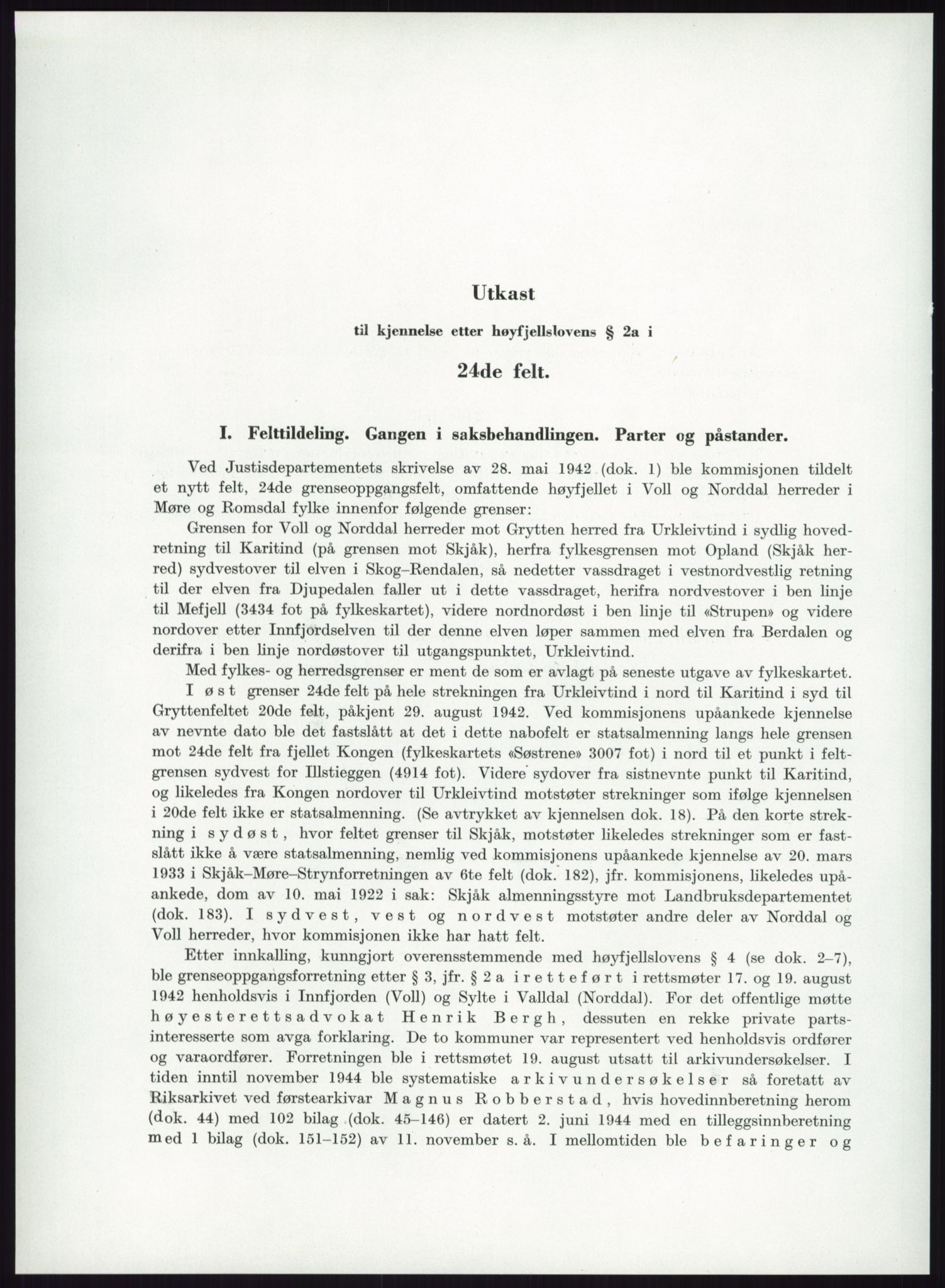 Høyfjellskommisjonen, AV/RA-S-1546/X/Xa/L0001: Nr. 1-33, 1909-1953, p. 6814