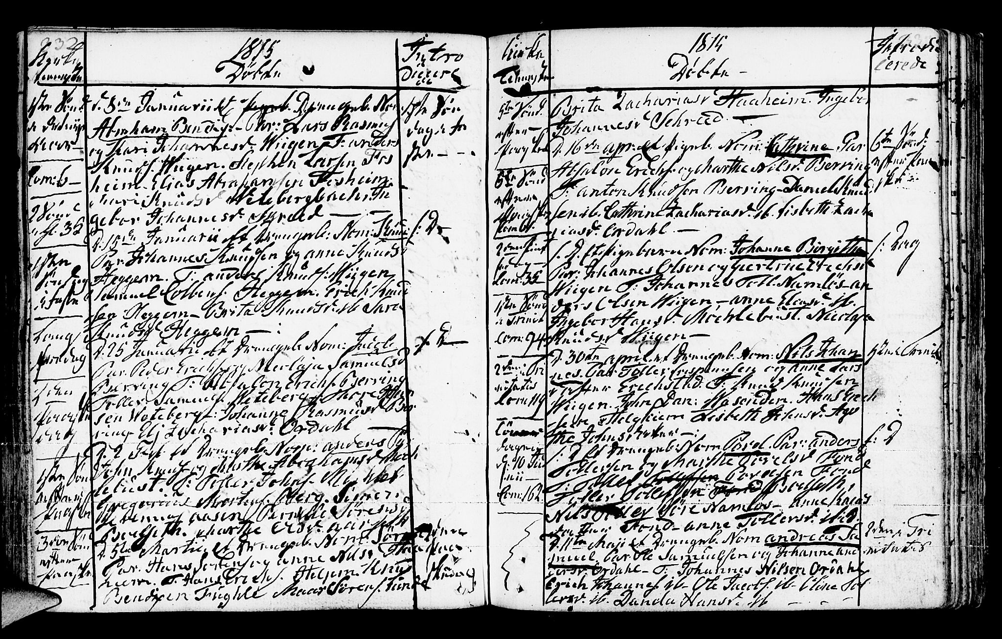 Jølster sokneprestembete, SAB/A-80701/H/Haa/Haaa/L0006: Parish register (official) no. A 6, 1790-1821, p. 332-333