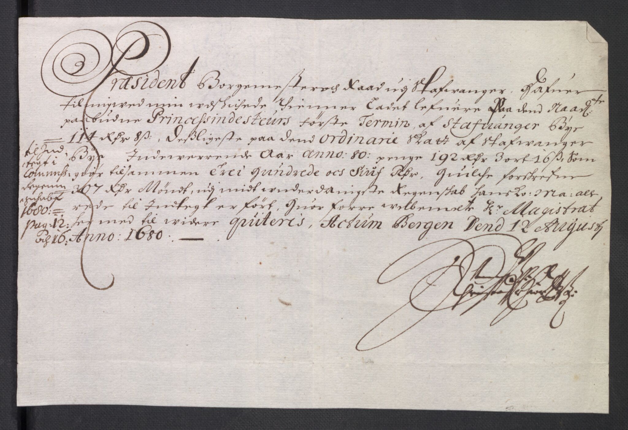 Rentekammeret inntil 1814, Reviderte regnskaper, Byregnskaper, AV/RA-EA-4066/R/Ro/L0301: [O3] Kontribusjonsregnskap, 1679-1684, p. 59
