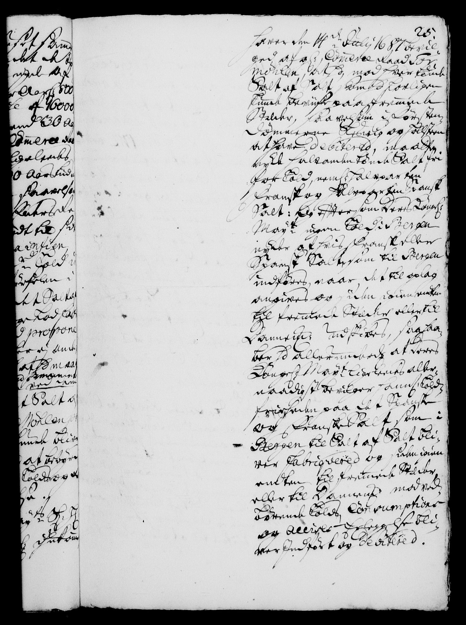 Rentekammeret, Kammerkanselliet, RA/EA-3111/G/Gh/Gha/L0003: Norsk ekstraktmemorialprotokoll, sak. 600-765 (merket RK 53.48), 1720-1721, p. 25