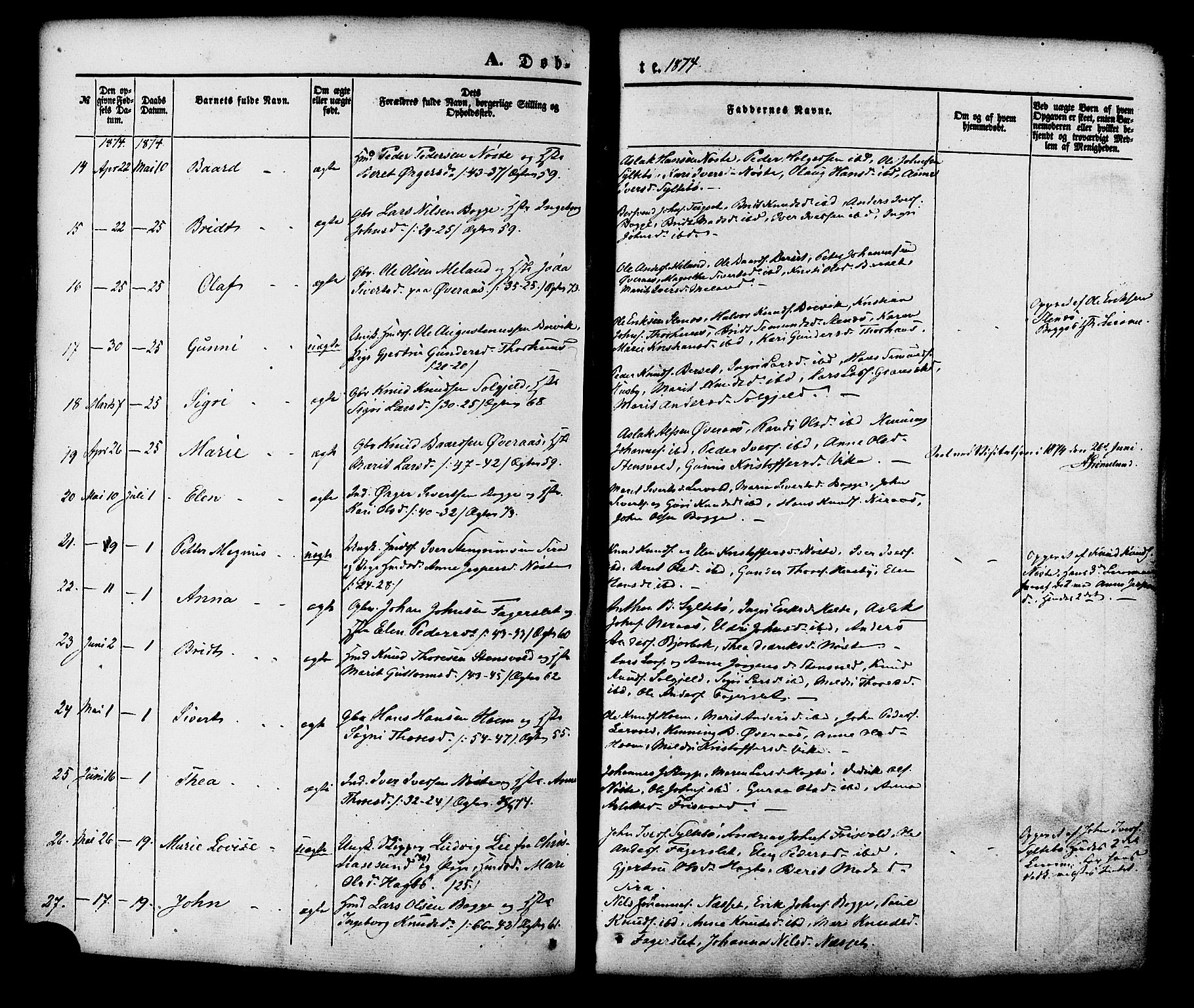 Ministerialprotokoller, klokkerbøker og fødselsregistre - Møre og Romsdal, SAT/A-1454/552/L0637: Parish register (official) no. 552A01, 1845-1879, p. 73