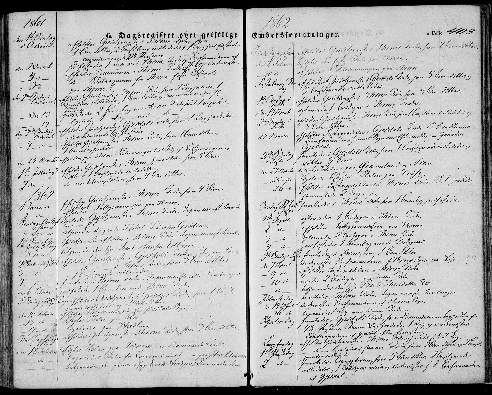 Lye sokneprestkontor, SAST/A-101794/001/30BA/L0007: Parish register (official) no. A 6, 1856-1871, p. 403