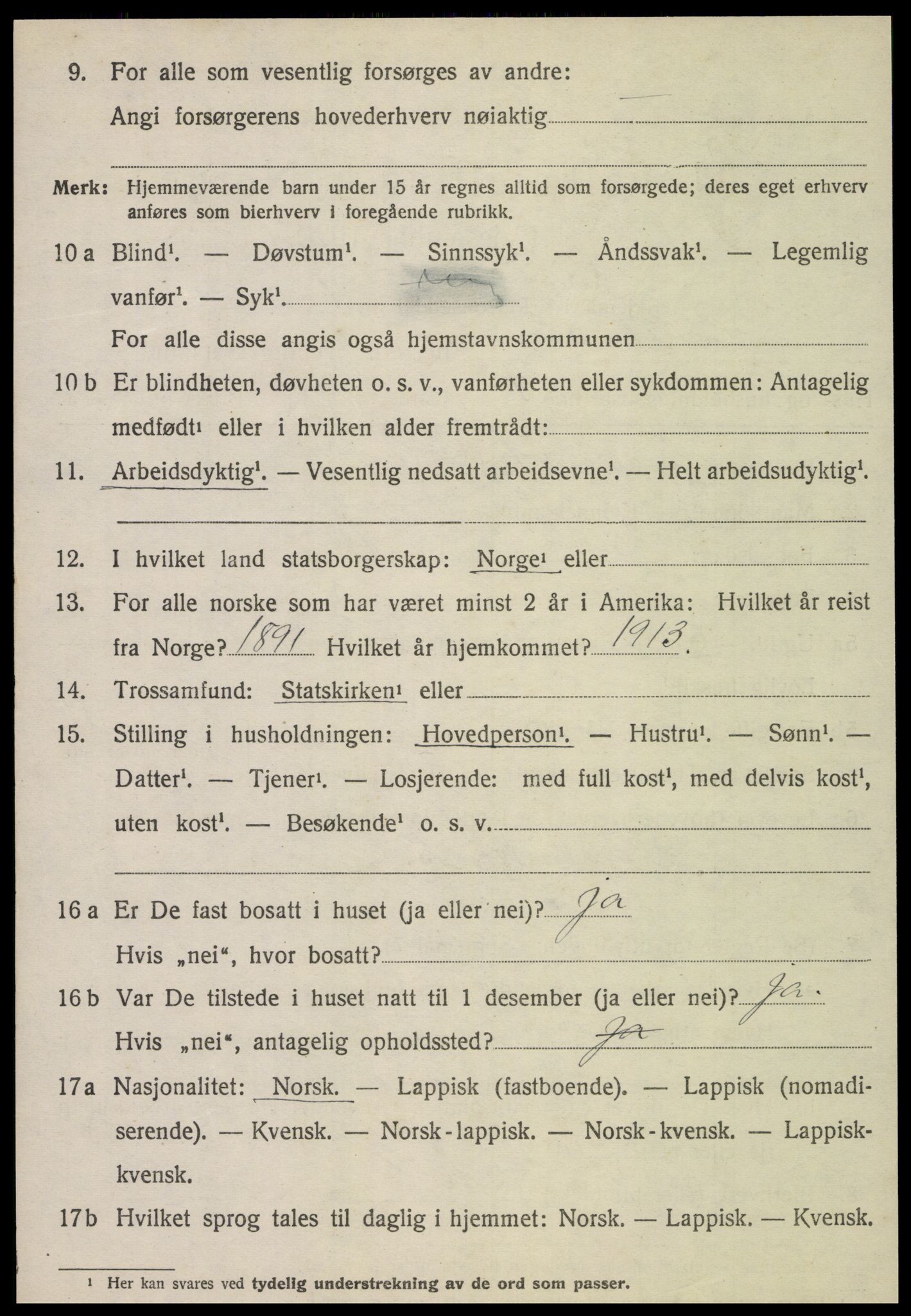 SAT, 1920 census for Beitstad, 1920, p. 4118