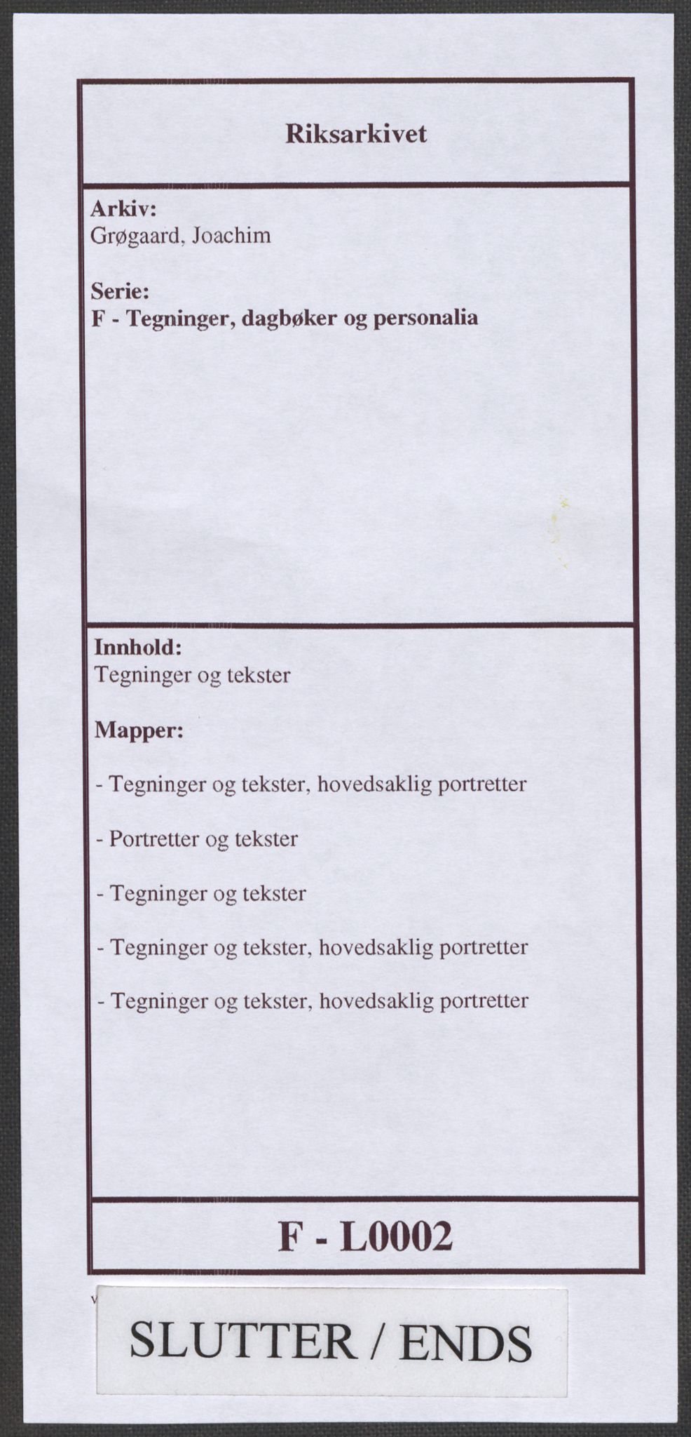 Grøgaard, Joachim, AV/RA-PA-1773/F/L0002: Tegninger og tekster, 1942-1945, p. 134