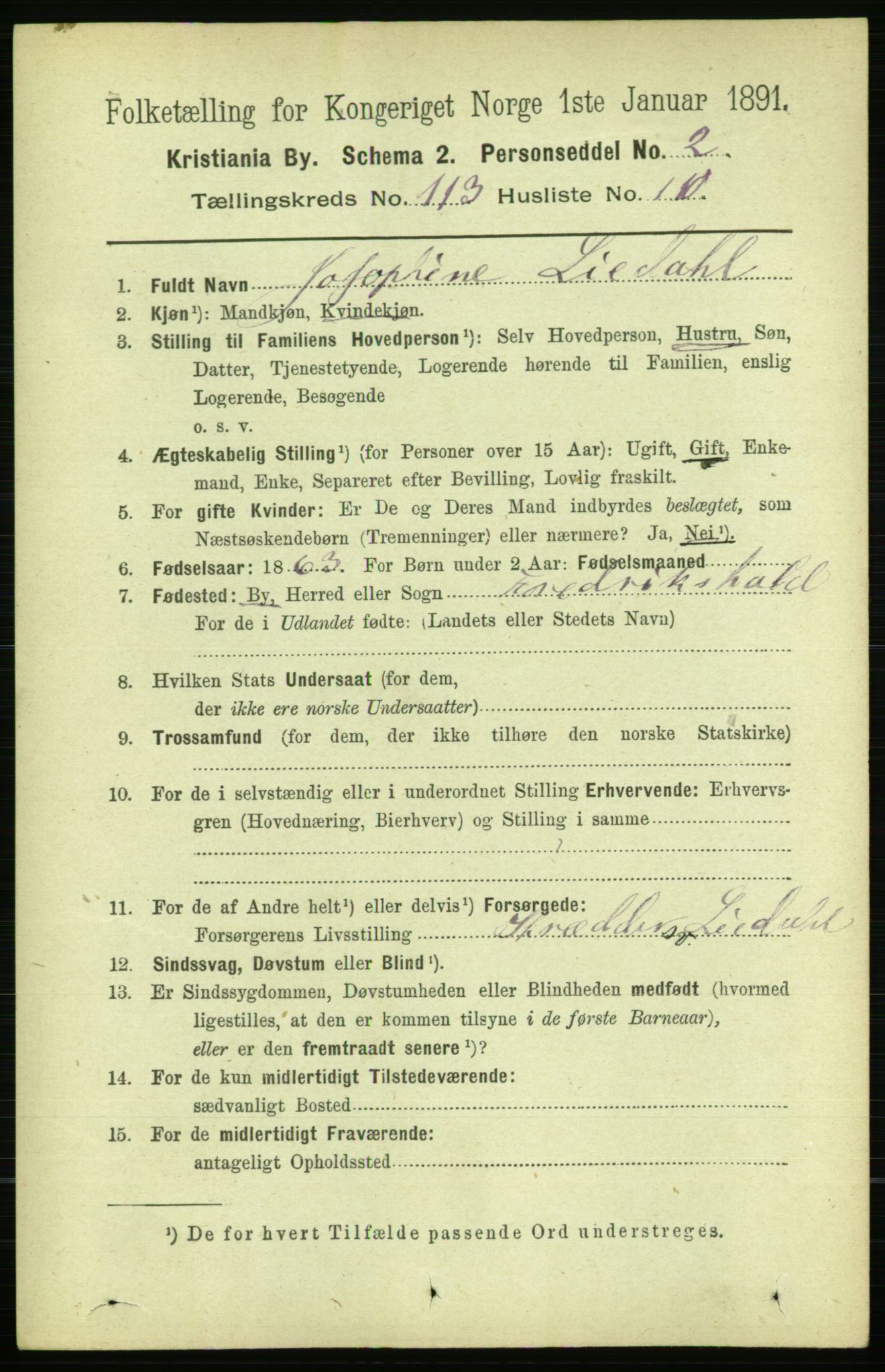 RA, 1891 census for 0301 Kristiania, 1891, p. 60230