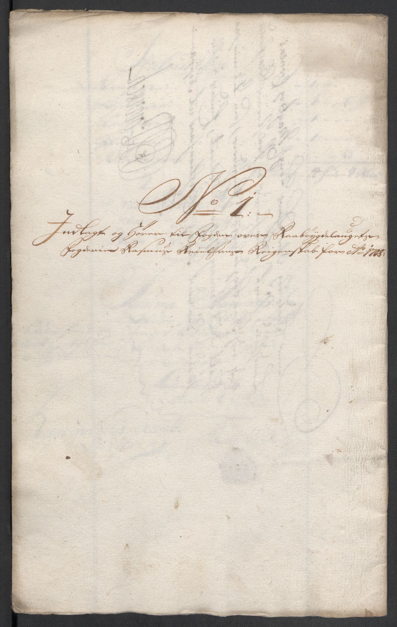 Rentekammeret inntil 1814, Reviderte regnskaper, Fogderegnskap, AV/RA-EA-4092/R40/L2448: Fogderegnskap Råbyggelag, 1706-1708, p. 315