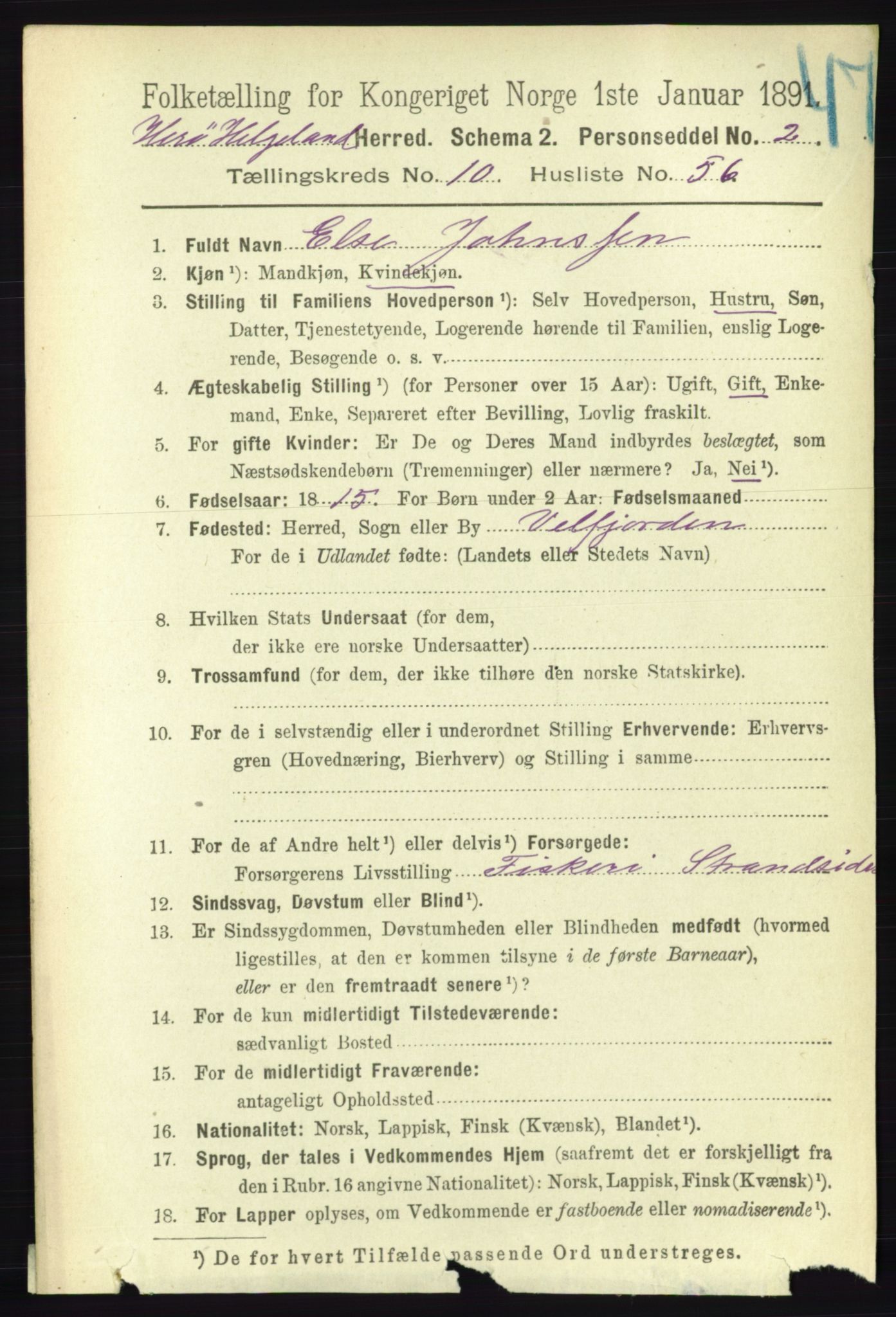 RA, 1891 census for 1818 Herøy, 1891, p. 4288