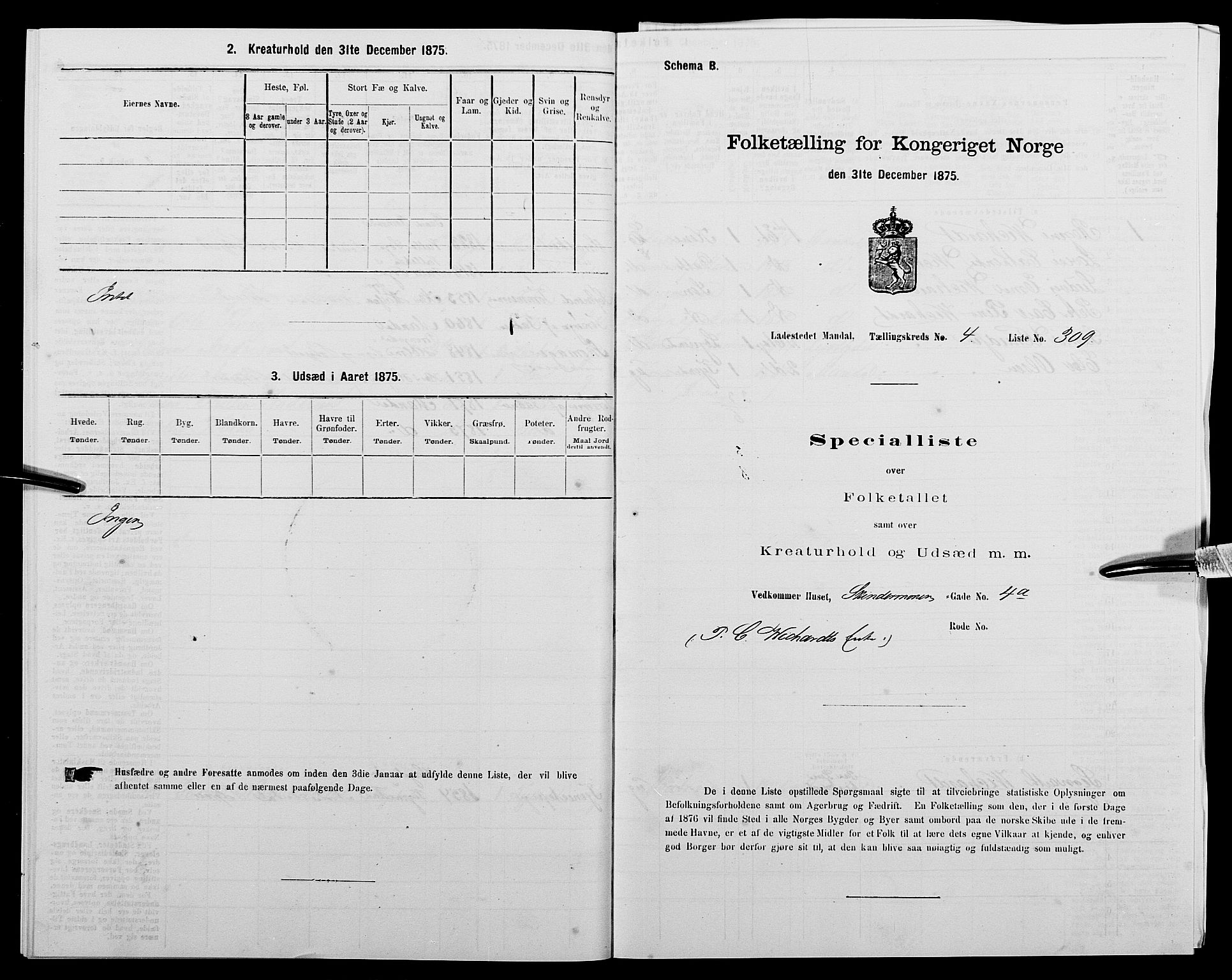 SAK, 1875 census for 1002B Mandal/Mandal, 1875, p. 649