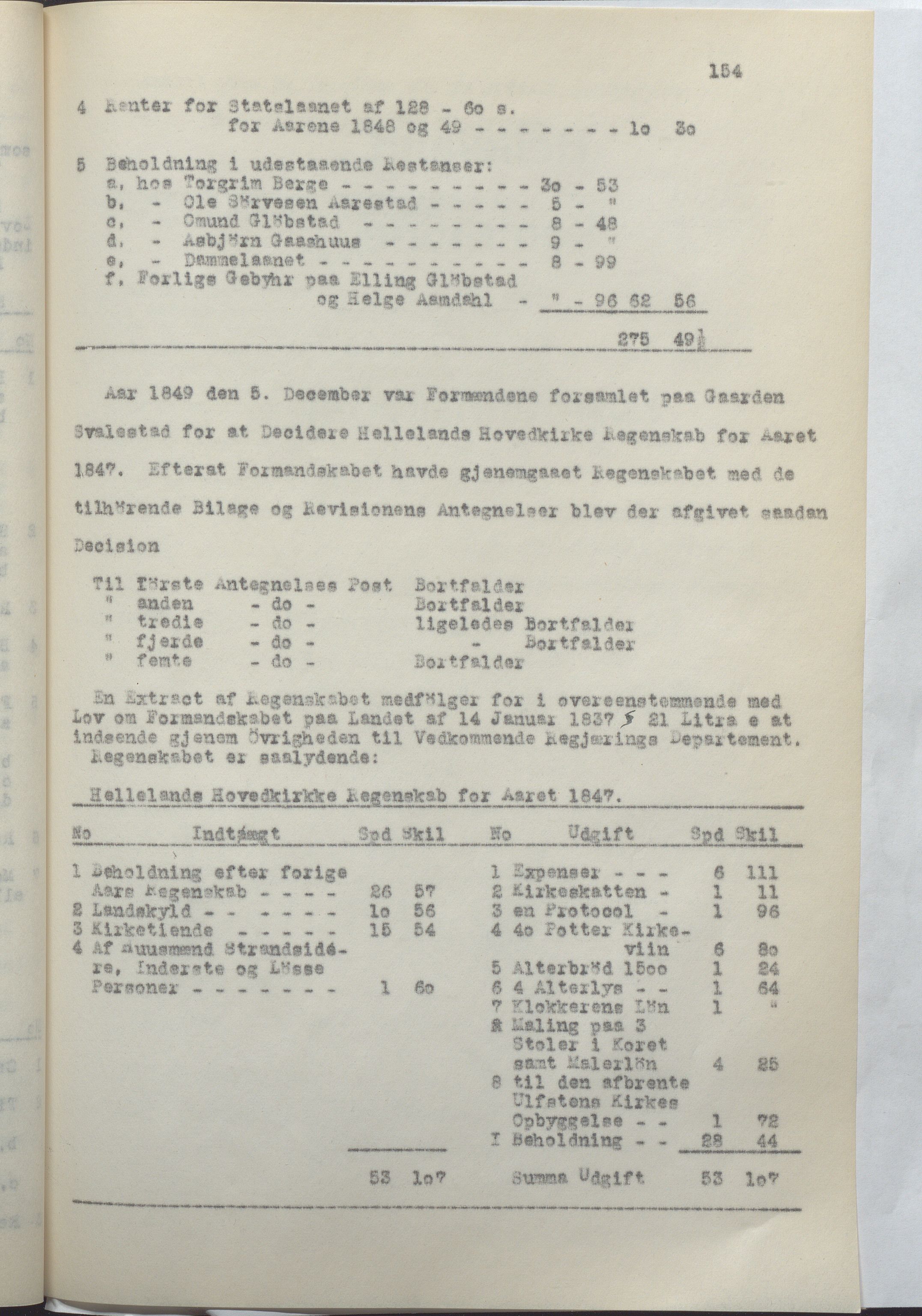 Helleland kommune - Formannskapet, IKAR/K-100479/A/Ab/L0001: Avskrift av møtebok, 1837-1866, p. 154