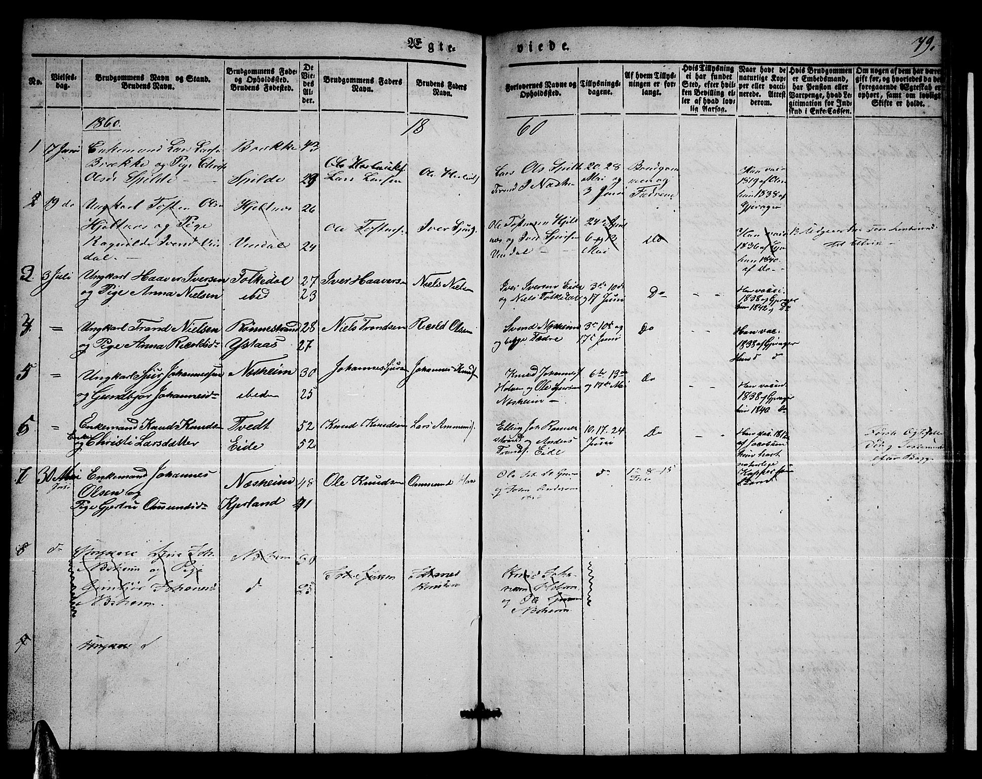 Ulvik sokneprestembete, SAB/A-78801/H/Hab: Parish register (copy) no. B 1, 1855-1868, p. 79
