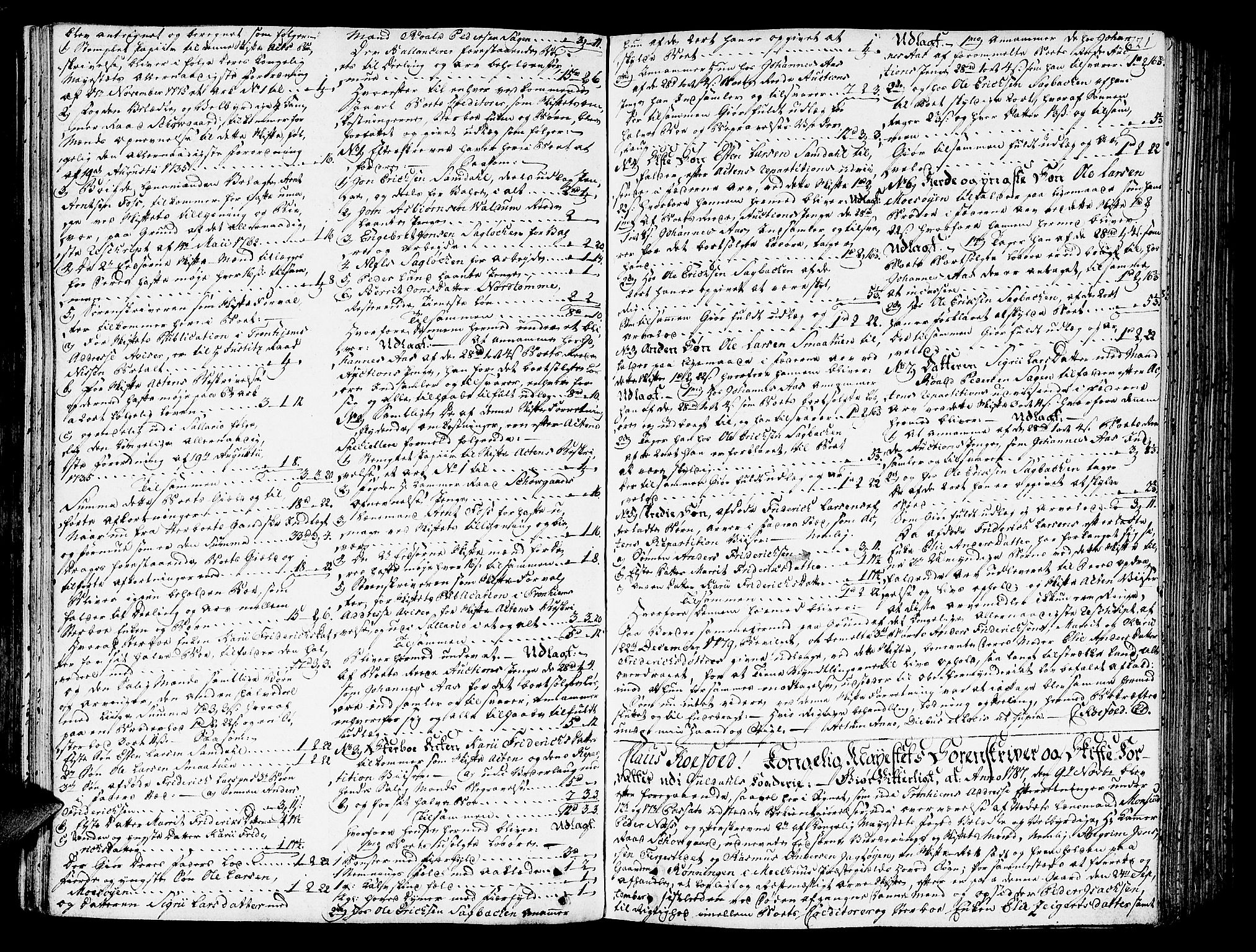 Gauldal sorenskriveri, SAT/A-0014/1/3/3A/L0008: Skifteprotokoll, 1786-1791, p. 220b-221a