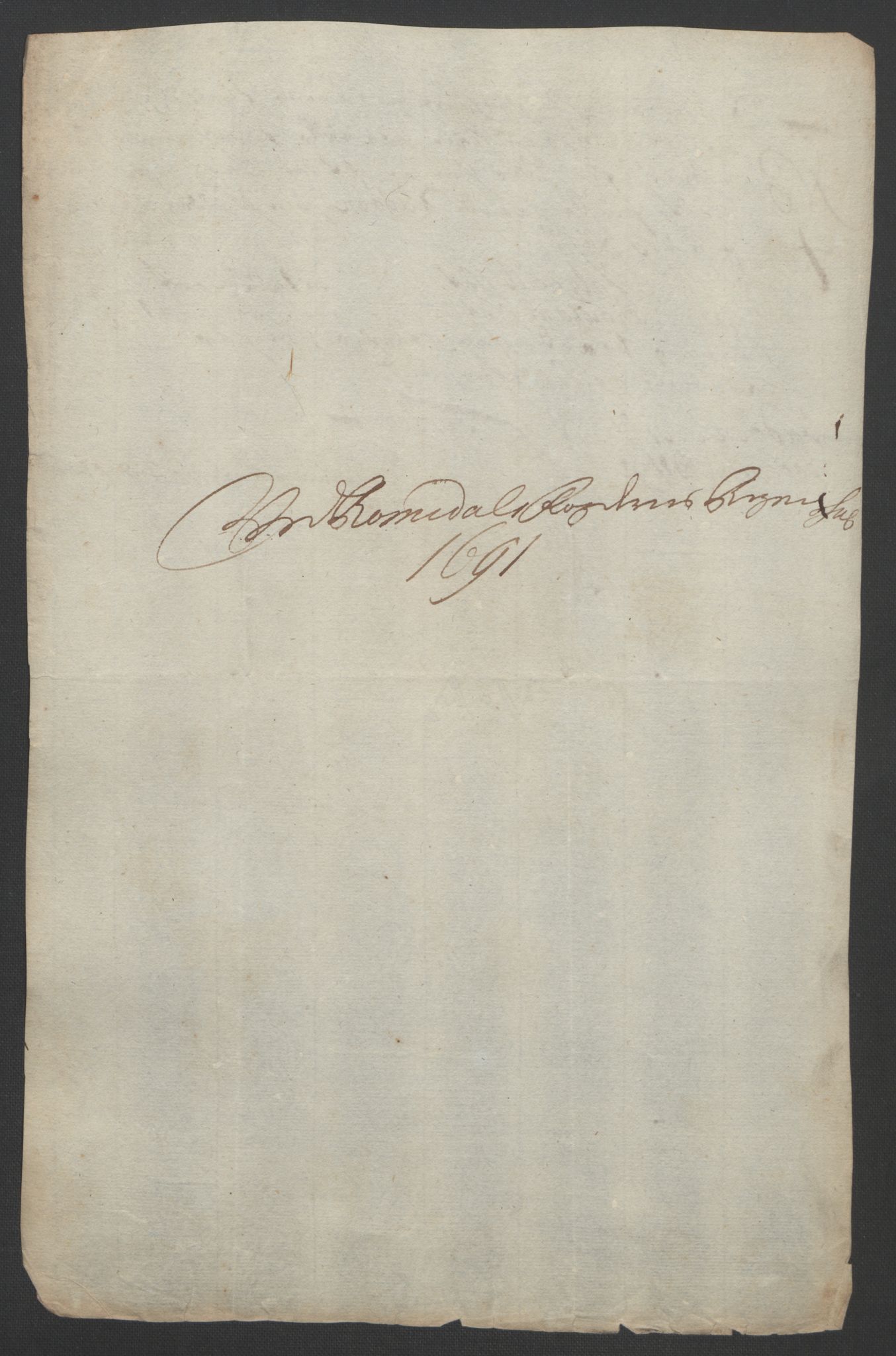 Rentekammeret inntil 1814, Reviderte regnskaper, Fogderegnskap, AV/RA-EA-4092/R55/L3649: Fogderegnskap Romsdal, 1690-1691, p. 344