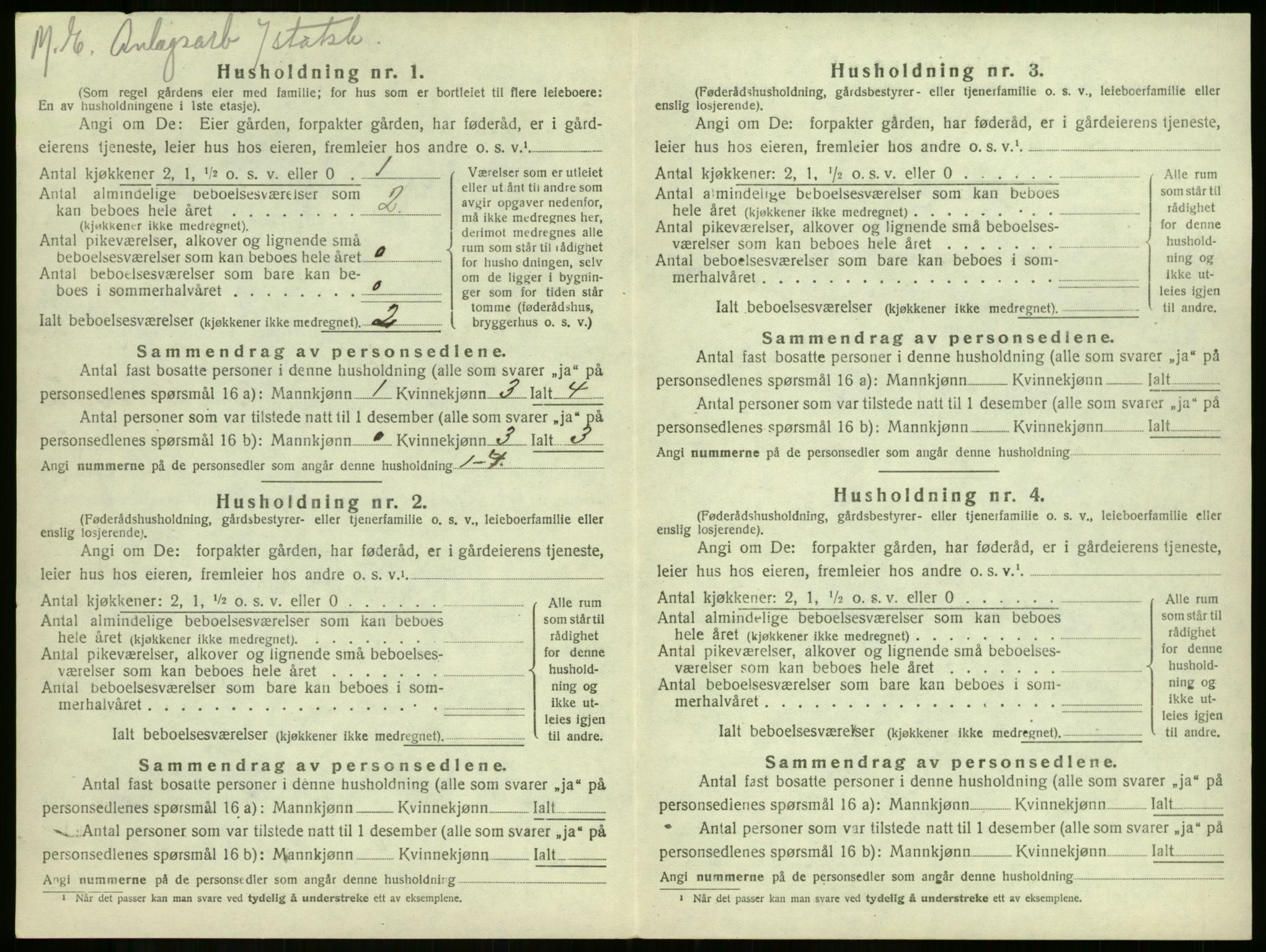 SAKO, 1920 census for Borre, 1920, p. 168