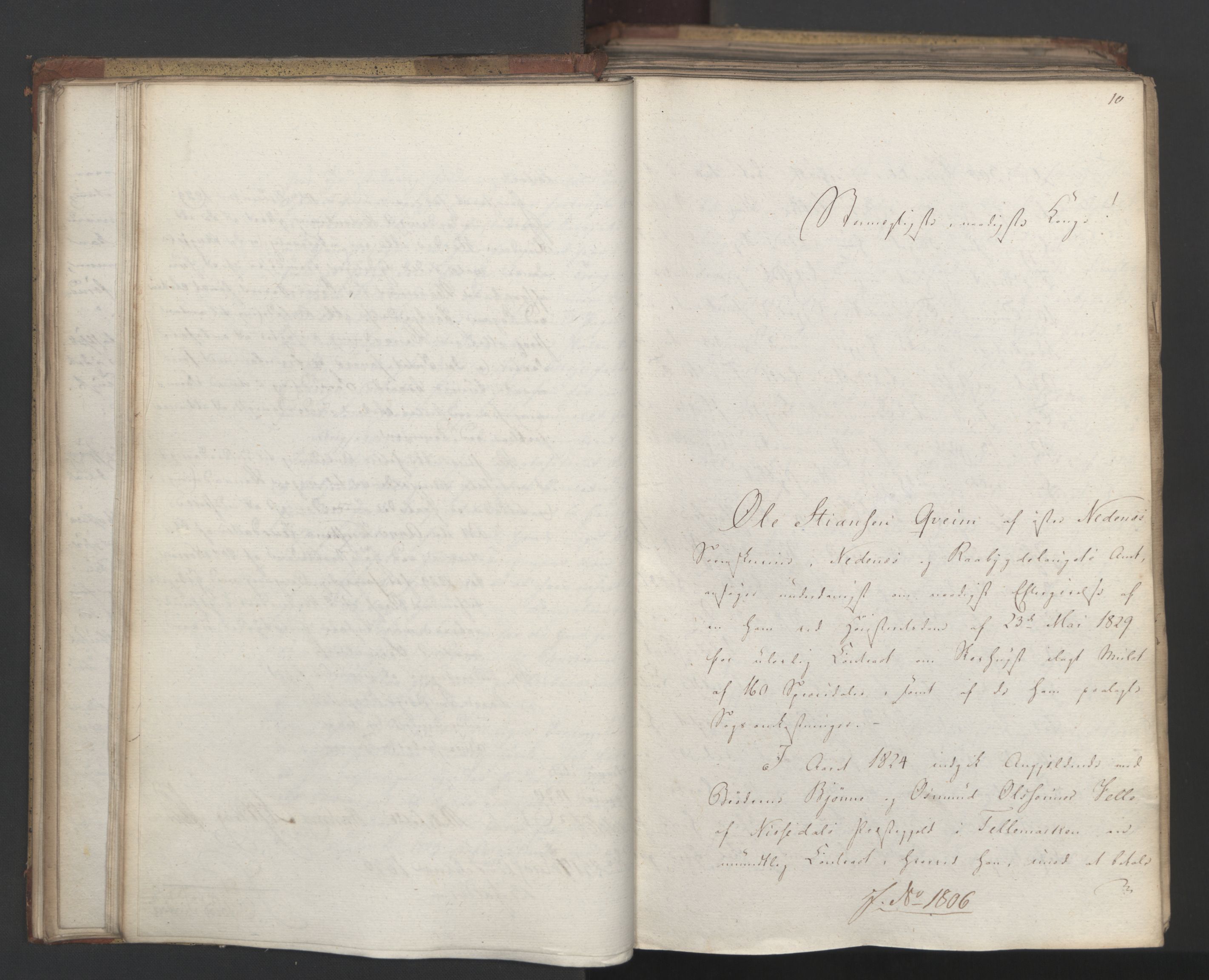 Statsrådsavdelingen i Stockholm, AV/RA-S-1003/D/Da/L0063: Regjeringsinnstillinger nr. 1788-1889, 1830, p. 97