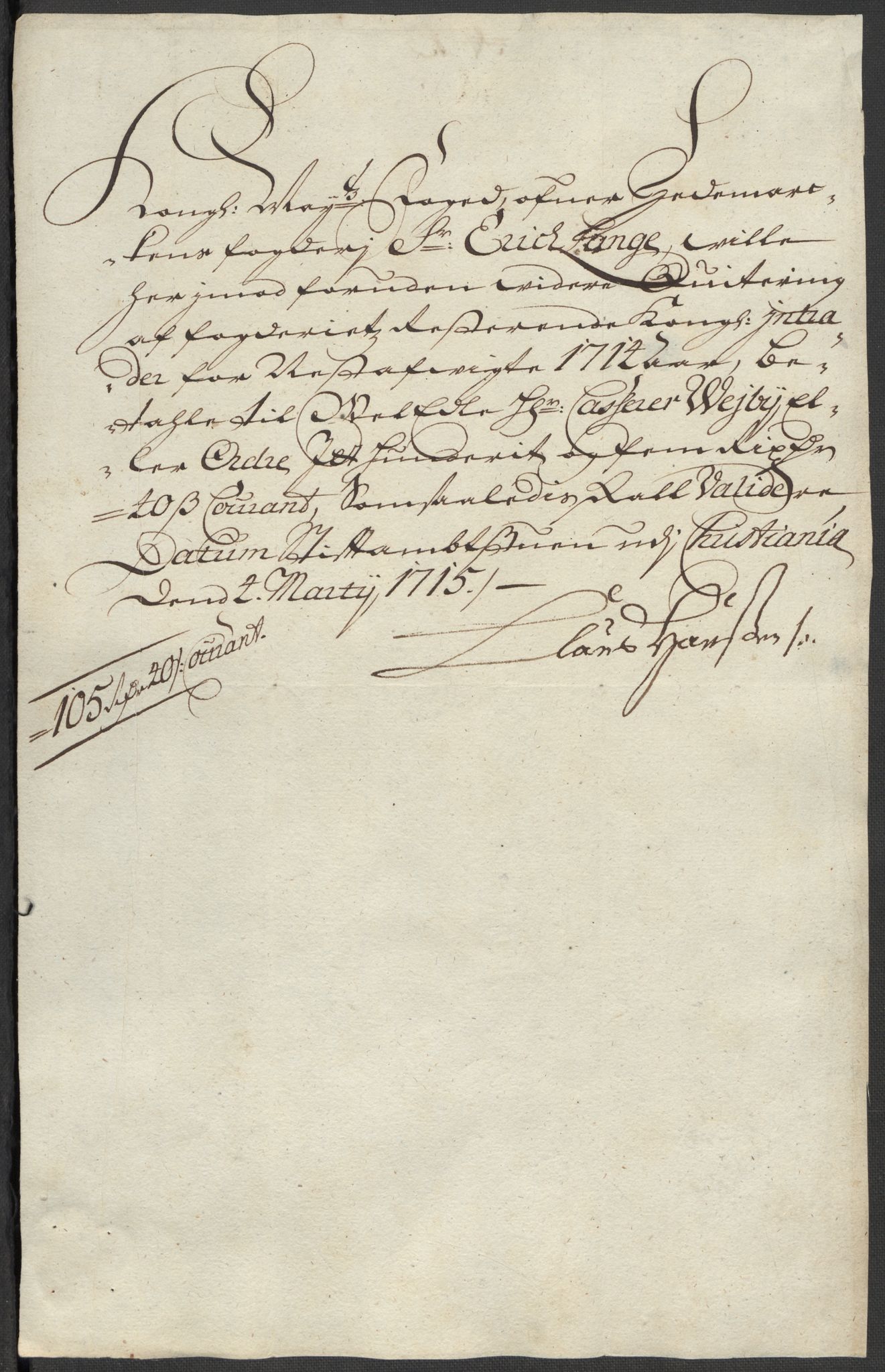 Rentekammeret inntil 1814, Reviderte regnskaper, Fogderegnskap, AV/RA-EA-4092/R16/L1054: Fogderegnskap Hedmark, 1715, p. 63