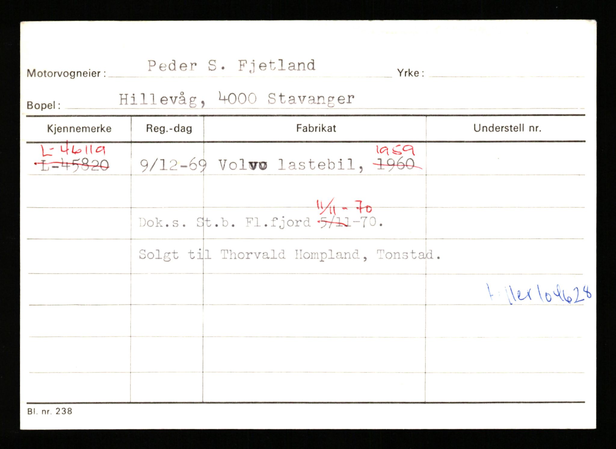 Stavanger trafikkstasjon, SAST/A-101942/0/G/L0006: Registreringsnummer: 34250 - 49007, 1930-1971, p. 2990