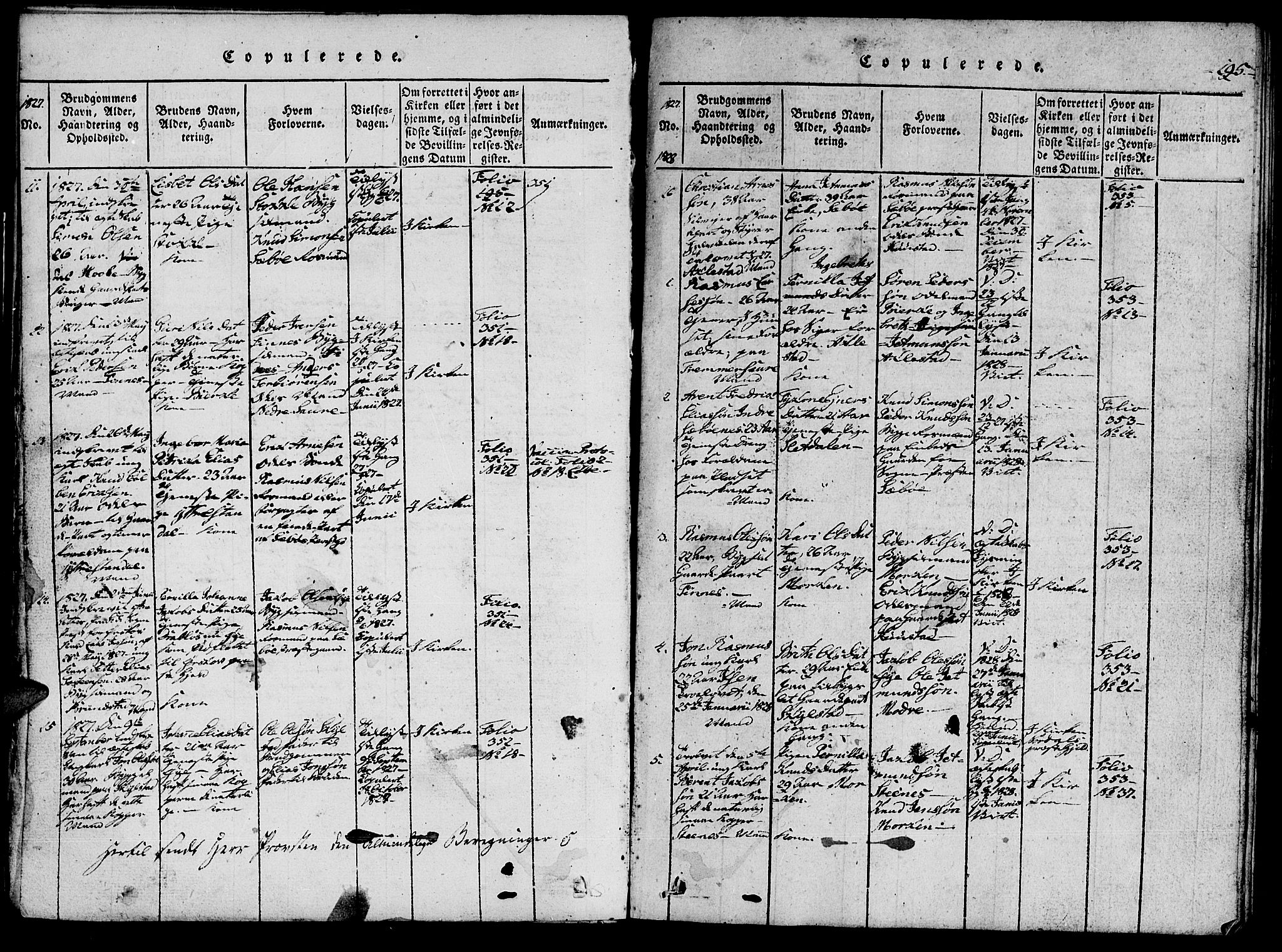 Ministerialprotokoller, klokkerbøker og fødselsregistre - Møre og Romsdal, AV/SAT-A-1454/515/L0207: Parish register (official) no. 515A03, 1819-1829, p. 195