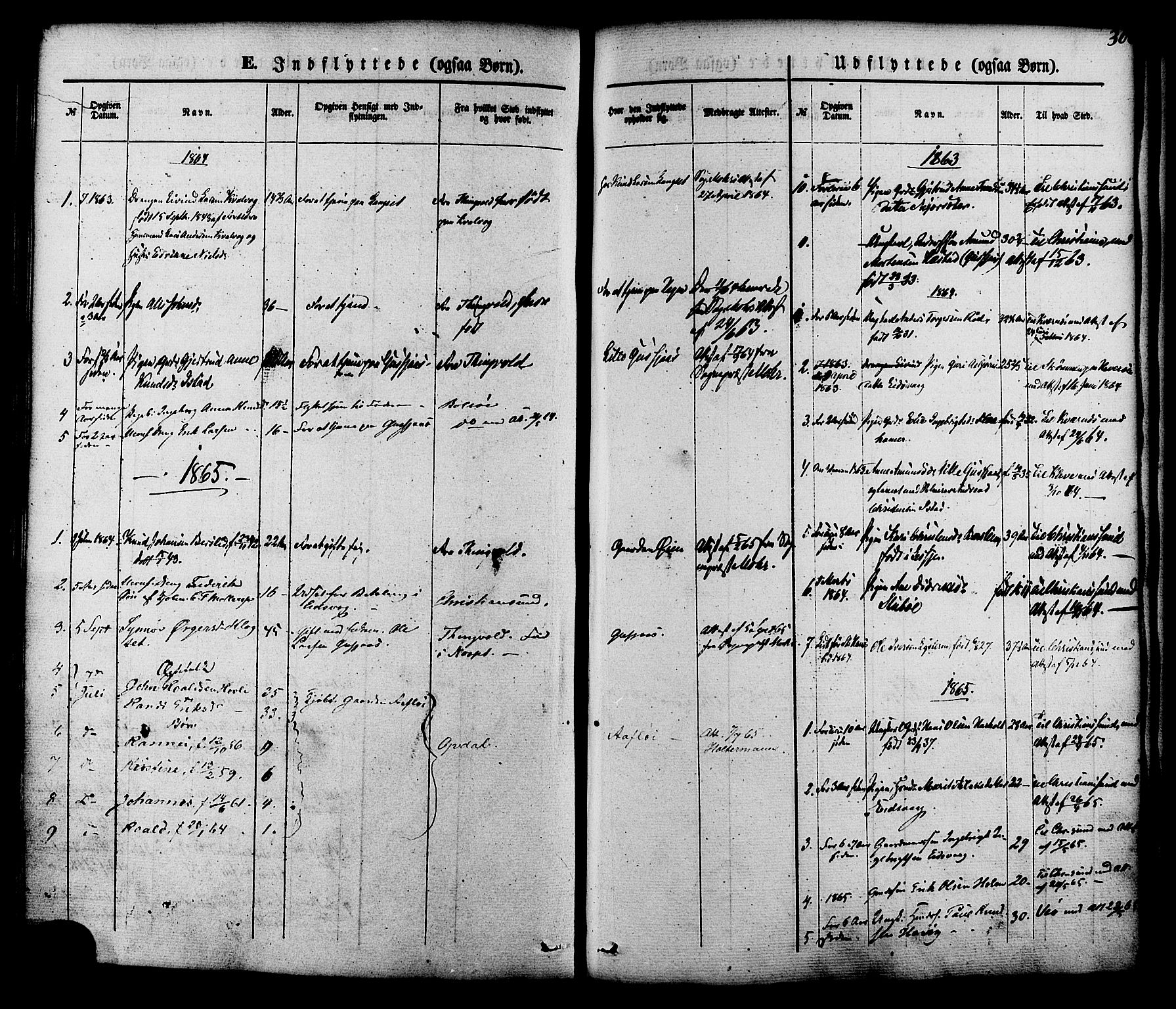 Ministerialprotokoller, klokkerbøker og fødselsregistre - Møre og Romsdal, AV/SAT-A-1454/551/L0625: Parish register (official) no. 551A05, 1846-1879, p. 308