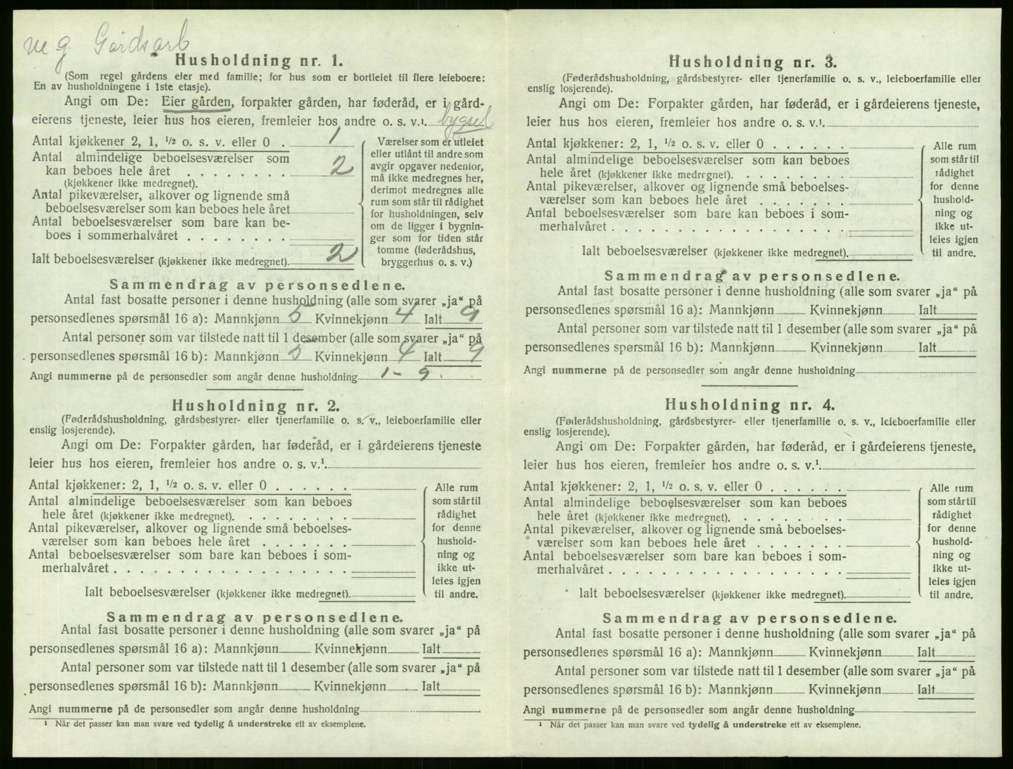 SAKO, 1920 census for Lier, 1920, p. 1084