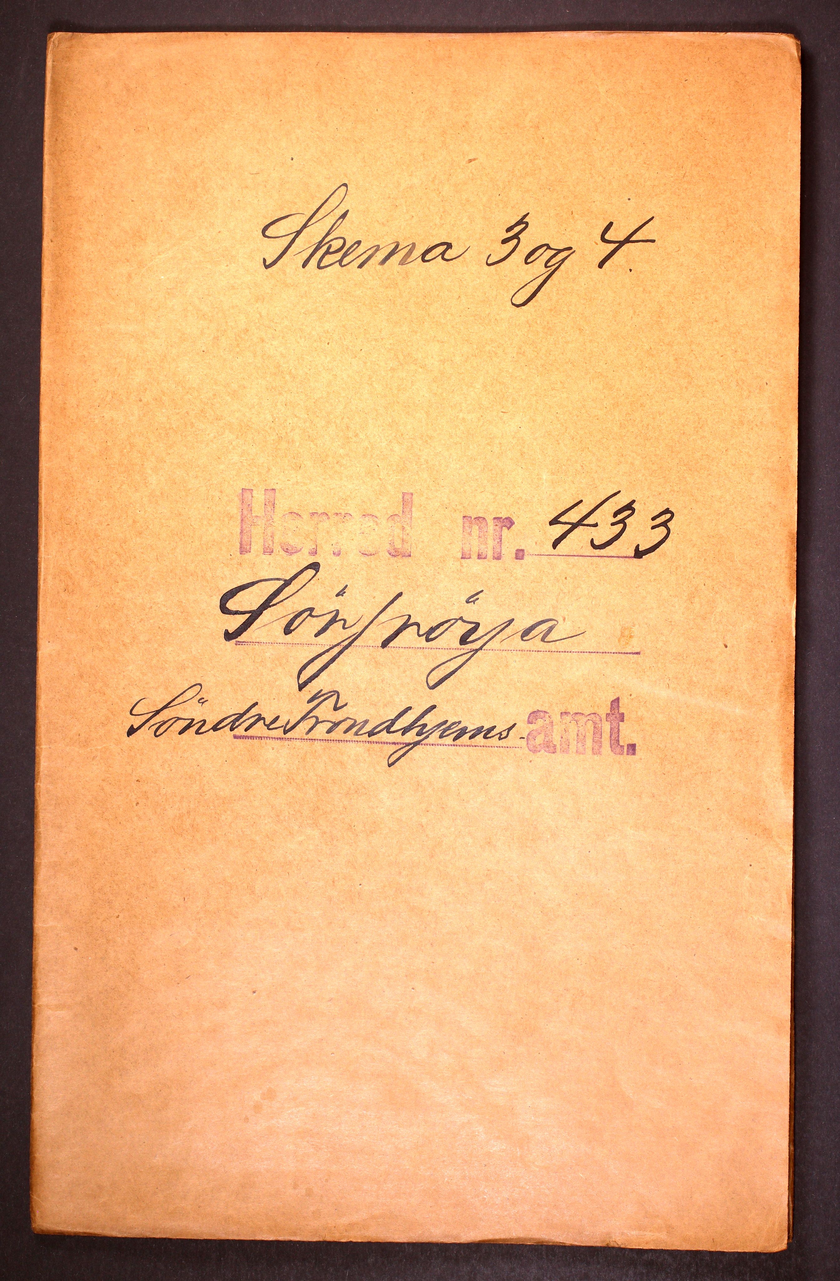 RA, 1910 census for Sør-Frøya, 1910, p. 1
