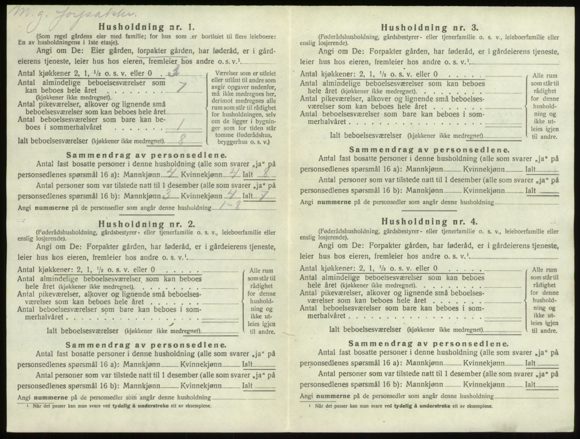 SAO, 1920 census for Borge, 1920, p. 271