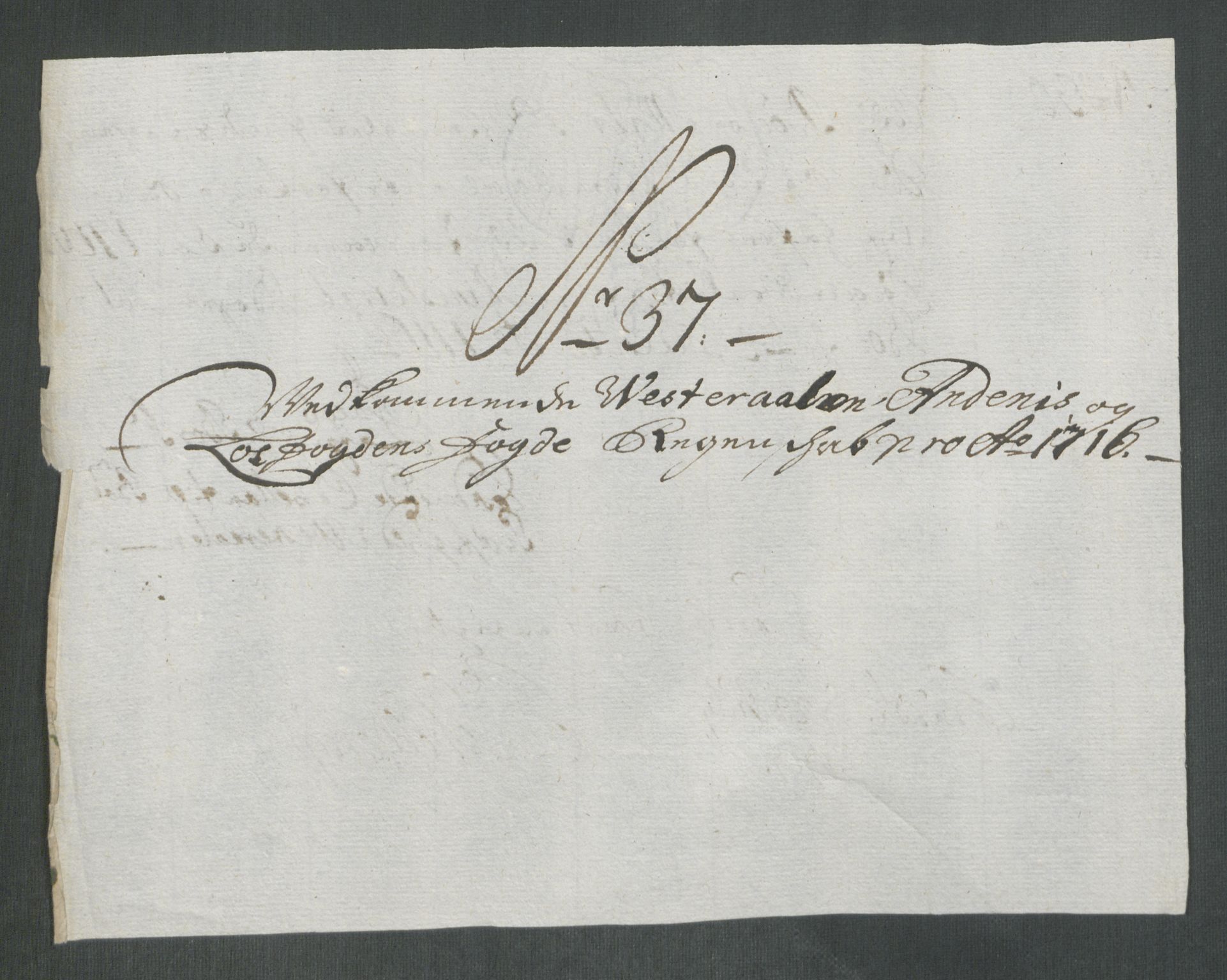 Rentekammeret inntil 1814, Reviderte regnskaper, Fogderegnskap, AV/RA-EA-4092/R67/L4682: Fogderegnskap Vesterålen, Andenes og Lofoten, 1716, p. 228