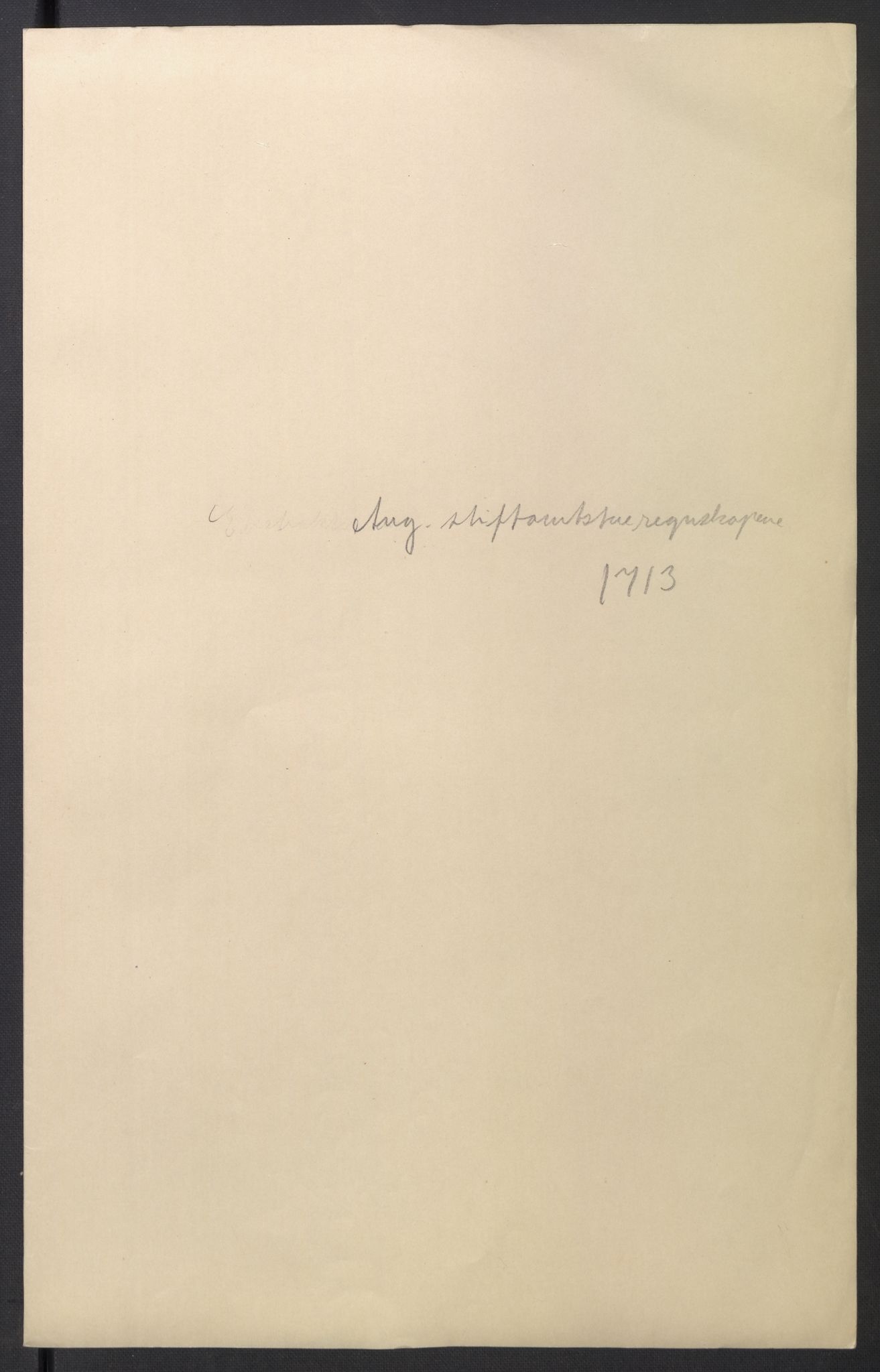 Stattholderembetet 1572-1771, RA/EA-2870/El/L0054/0001: Forskjellige pakkesaker / Ekstrakter av stiftamtstueregnskap og fogderegnskap, 1712-1715, p. 2