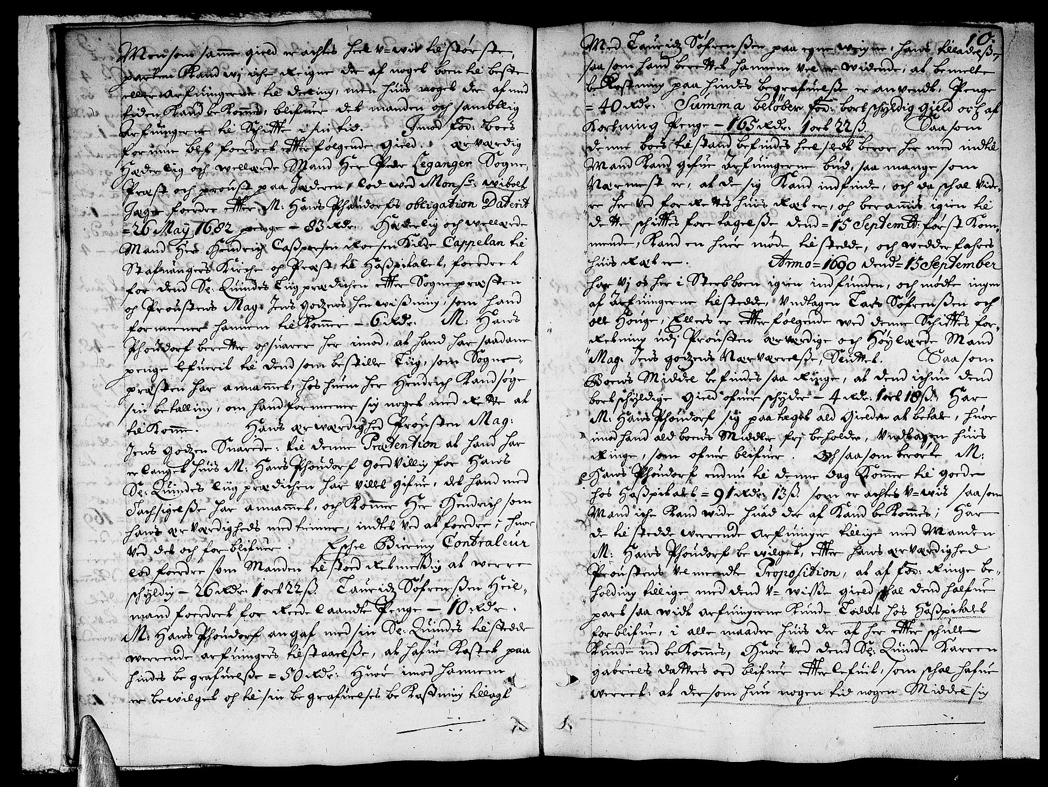 Stavanger byfogd, AV/SAST-A-101408/001/5/50/503BB/L0002: Skifteprotokoll, 1690-1694, p. 9b-10a