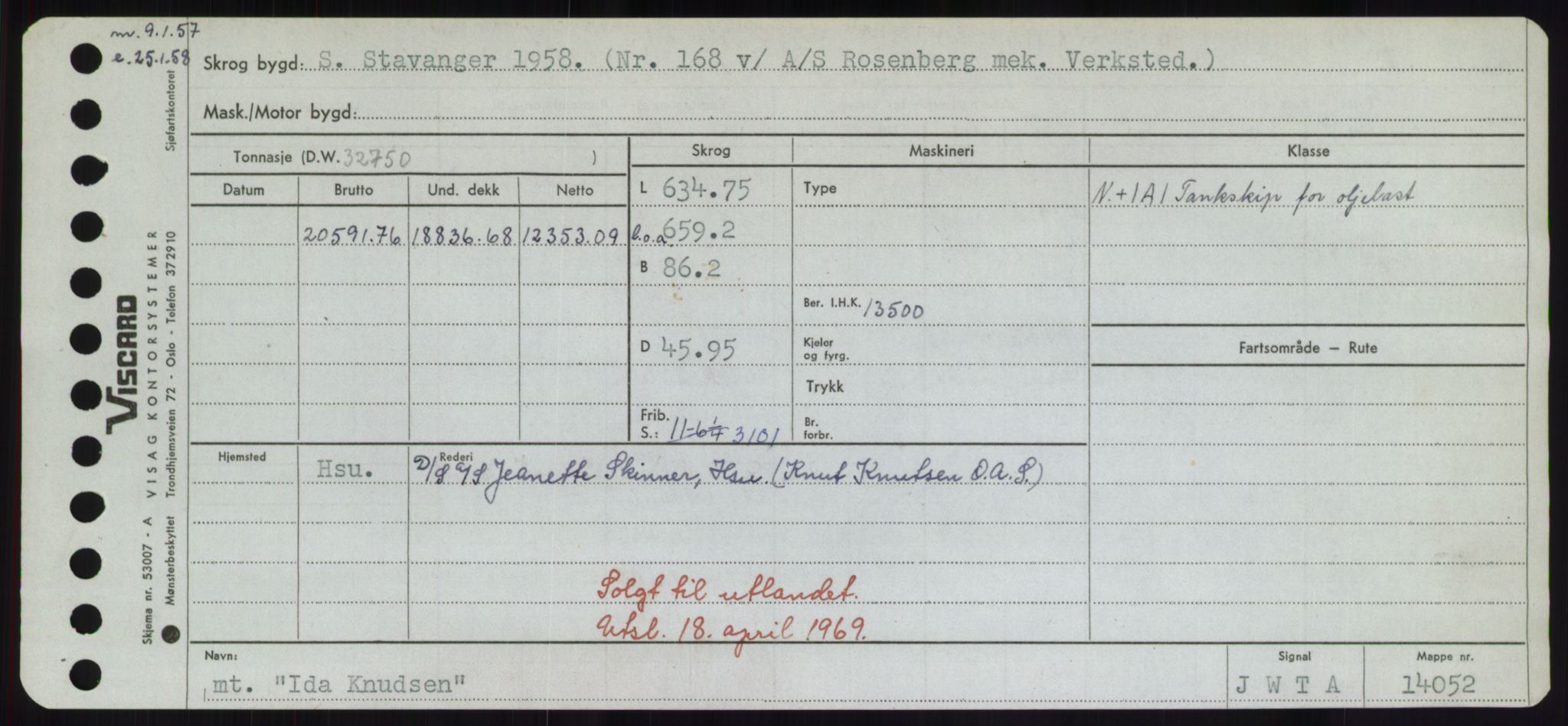 Sjøfartsdirektoratet med forløpere, Skipsmålingen, AV/RA-S-1627/H/Hd/L0018: Fartøy, I, p. 45