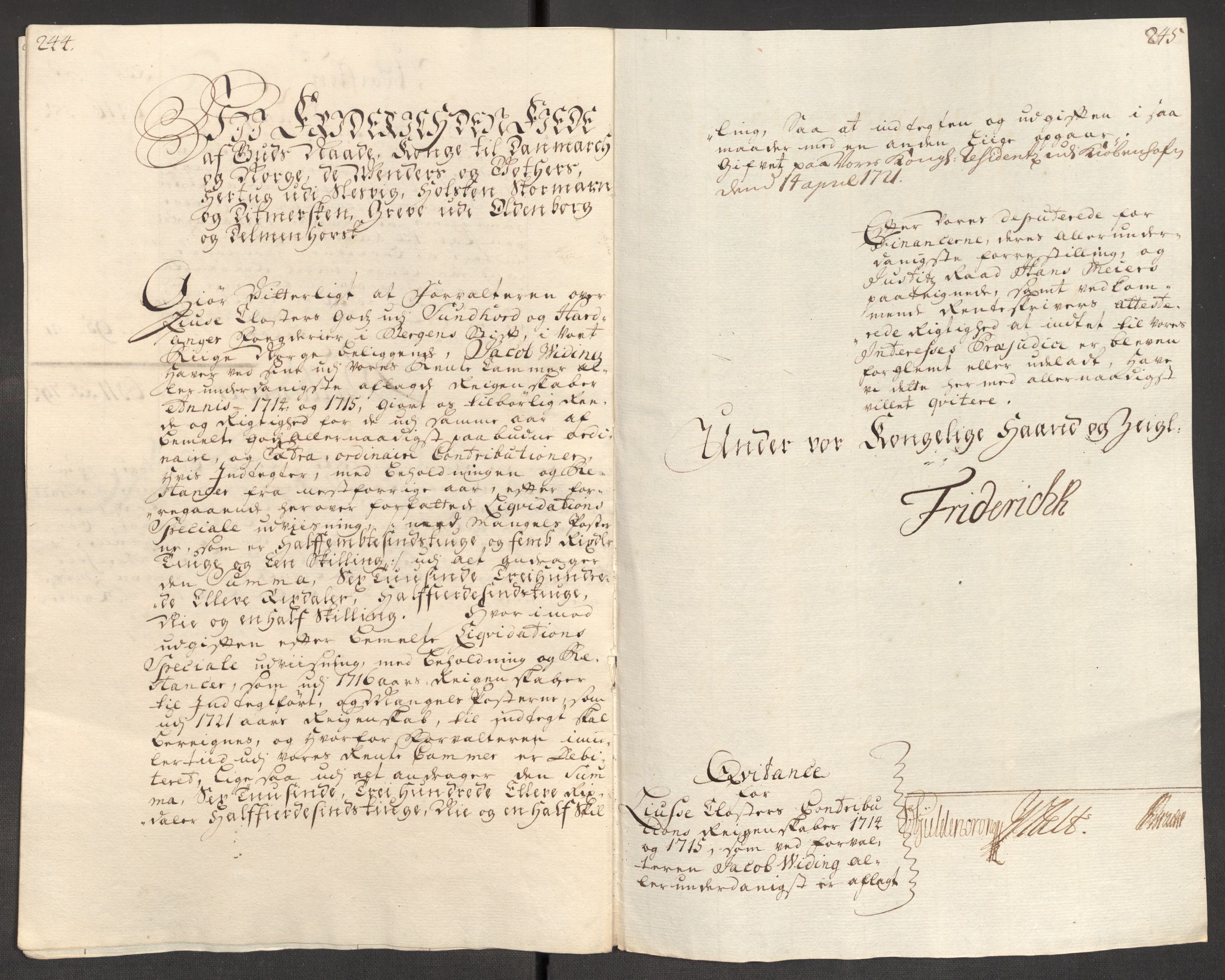 Rentekammeret inntil 1814, Reviderte regnskaper, Fogderegnskap, AV/RA-EA-4092/R50/L3160: Fogderegnskap Lyse kloster, 1710-1719, p. 316