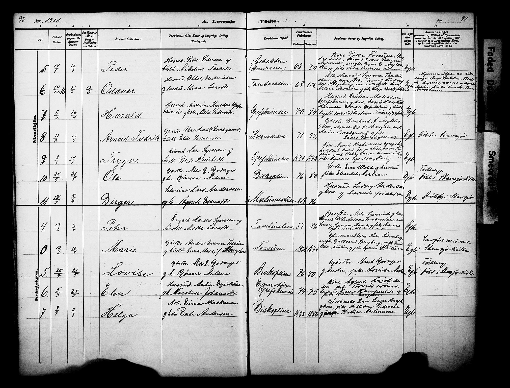 Nes prestekontor, Hedmark, AV/SAH-PREST-020/L/La/L0006: Parish register (copy) no. 6, 1890-1932, p. 93-94