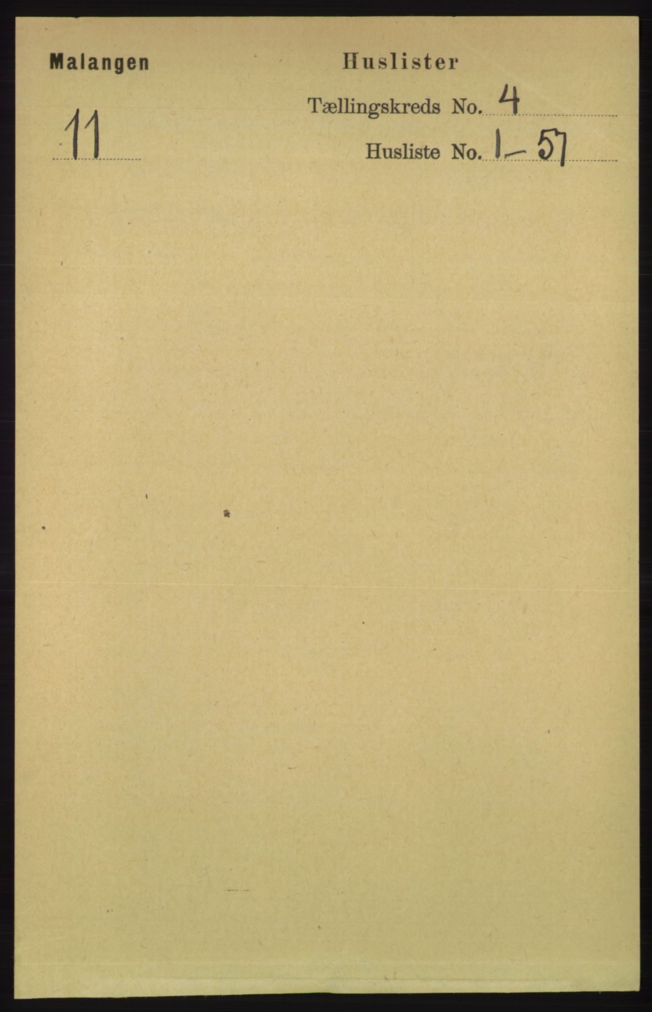 RA, 1891 census for 1932 Malangen, 1891, p. 1035