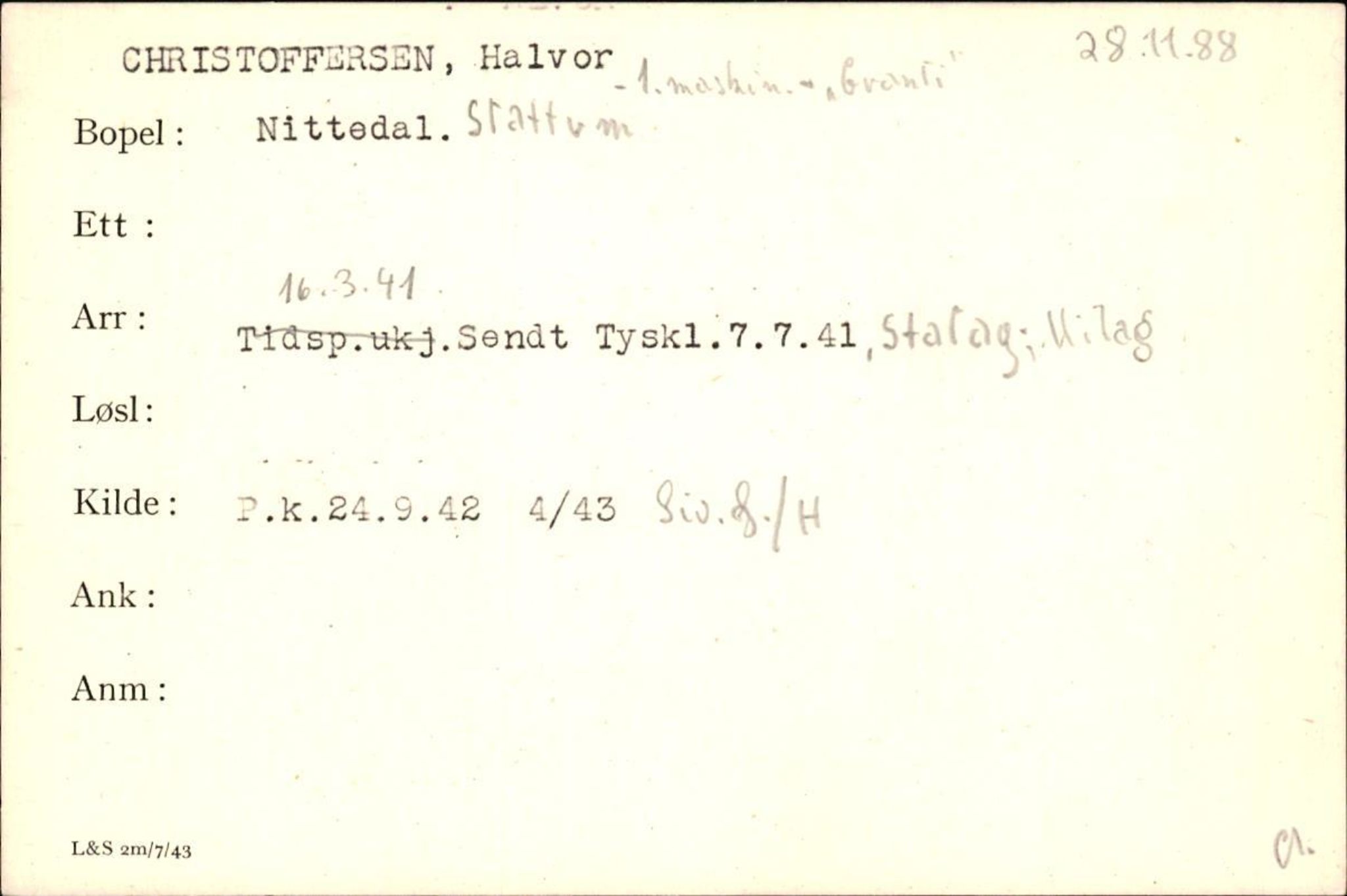 Forsvaret, Forsvarets krigshistoriske avdeling, AV/RA-RAFA-2017/Y/Yf/L0200: II-C-11-2102  -  Norske krigsfanger i Tyskland, 1940-1945, p. 175