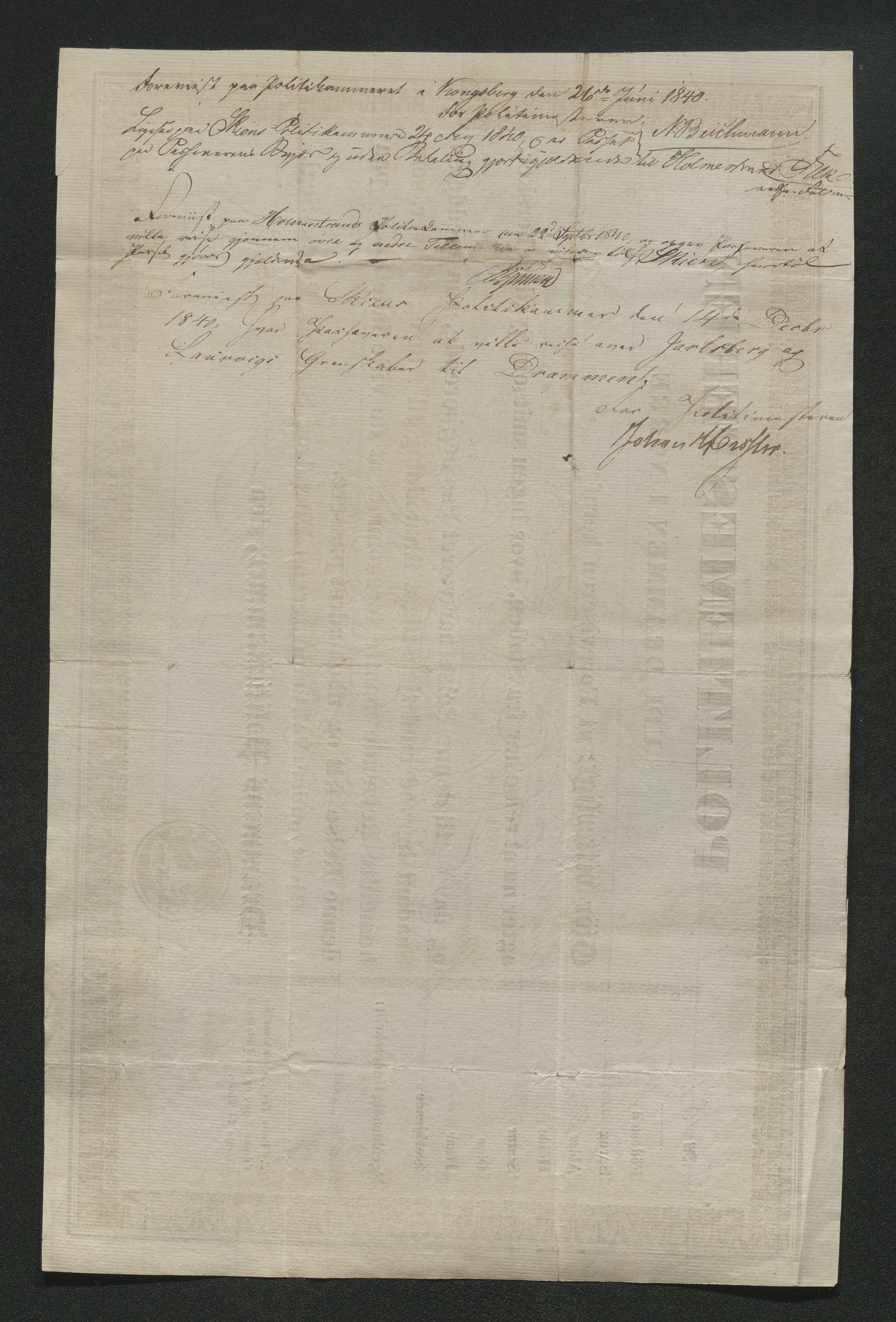 Drammen politikammer, AV/SAKO-A-623/I/Ia/Iab/L0006: Innleverte pass, 1841-1842, p. 113