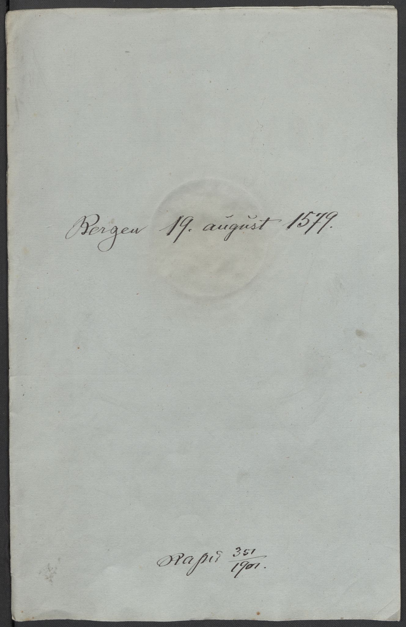 Riksarkivets diplomsamling, RA/EA-5965/F02/L0081: Dokumenter, 1579, p. 34