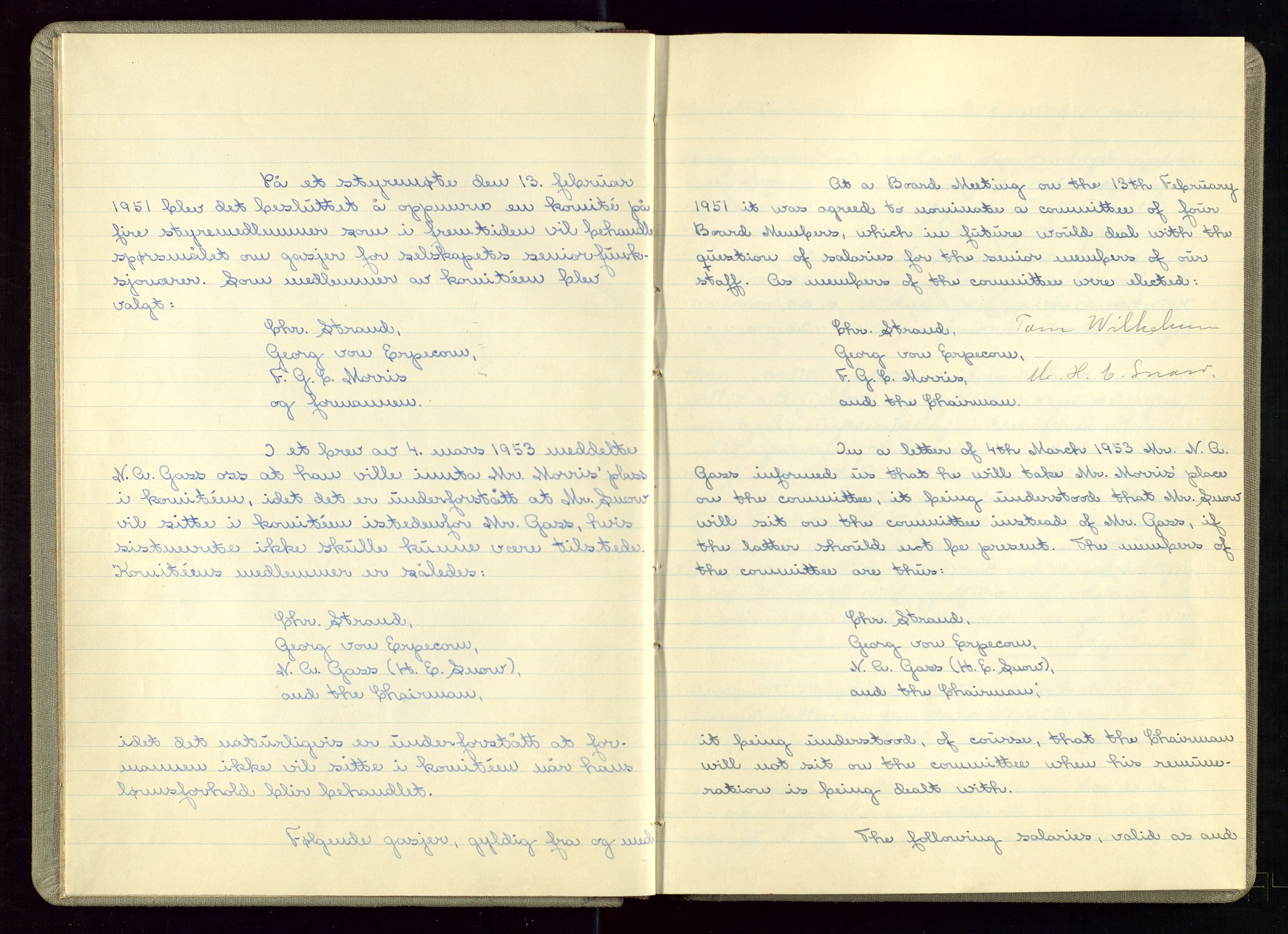 PA 1544 - Norsk Brændselolje A/S, AV/SAST-A-101965/1/A/Ab/L0005/0002: Protokollbok for behandling av gasjer for selskapts seniorfunksjonærer 1951-1975. Styreprotokoll for Norsk Brændselolje A.S Tromsø 1967 / Protokollbok for behandling av gasjer for seniorfunksjonærer, 1951-1975