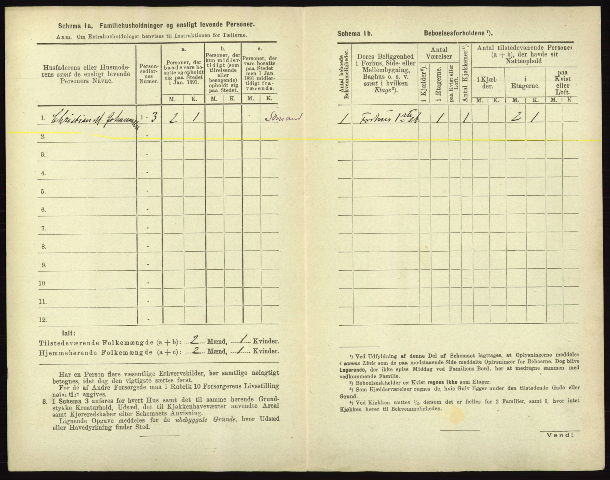 RA, 1891 census for 0101 Fredrikshald, 1891, p. 1581