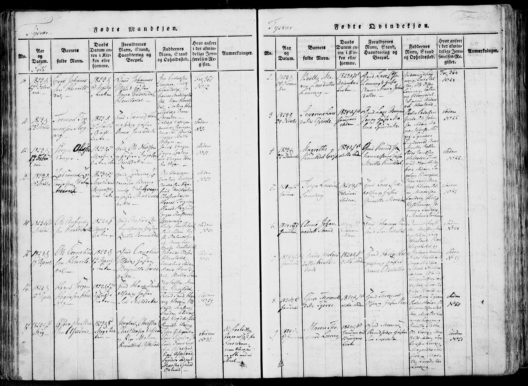 Skjold sokneprestkontor, AV/SAST-A-101847/H/Ha/Haa/L0004: Parish register (official) no. A 4 /1, 1815-1830, p. 66