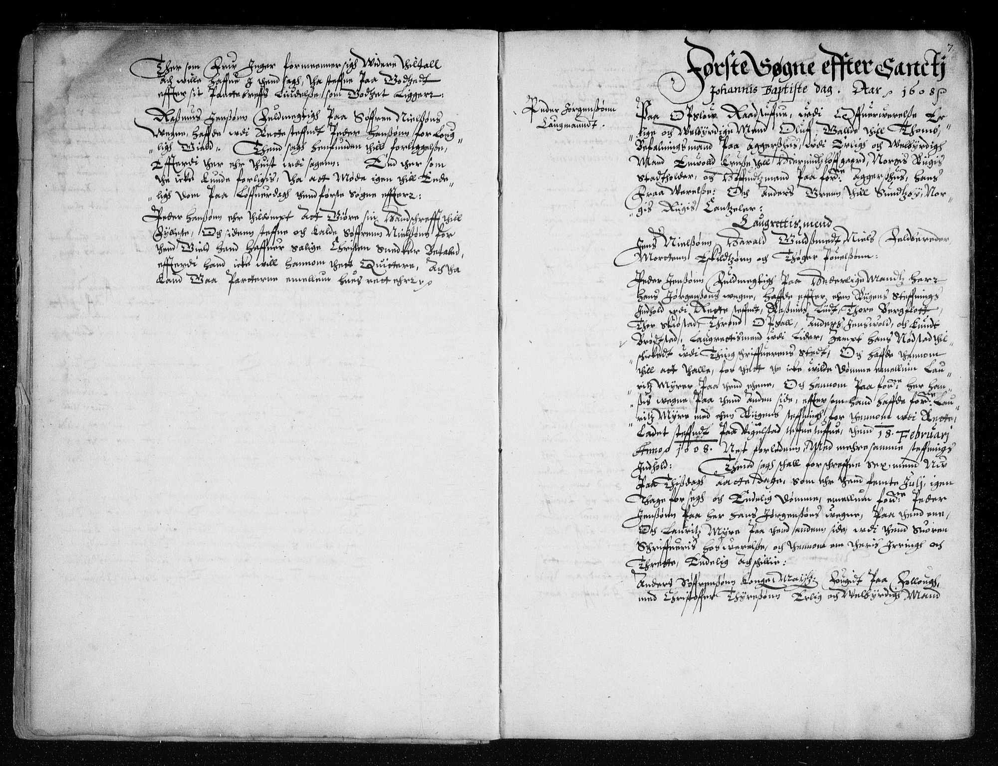 Christiania lagting, AV/SAO-A-11131/F/Fa/L0002: Tingbok, 1608-1609, p. 6-7