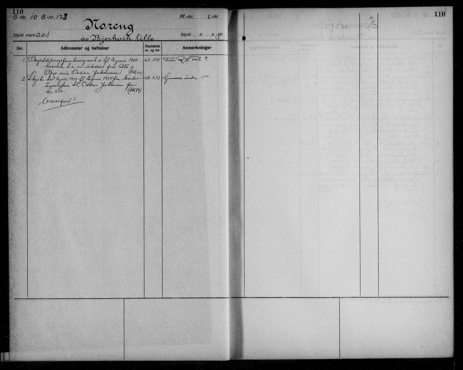 Steigen og Ofoten sorenskriveri, AV/SAT-A-0030/1/2/2A/L0034: Mortgage register no. 34, 1927-1948, p. 110