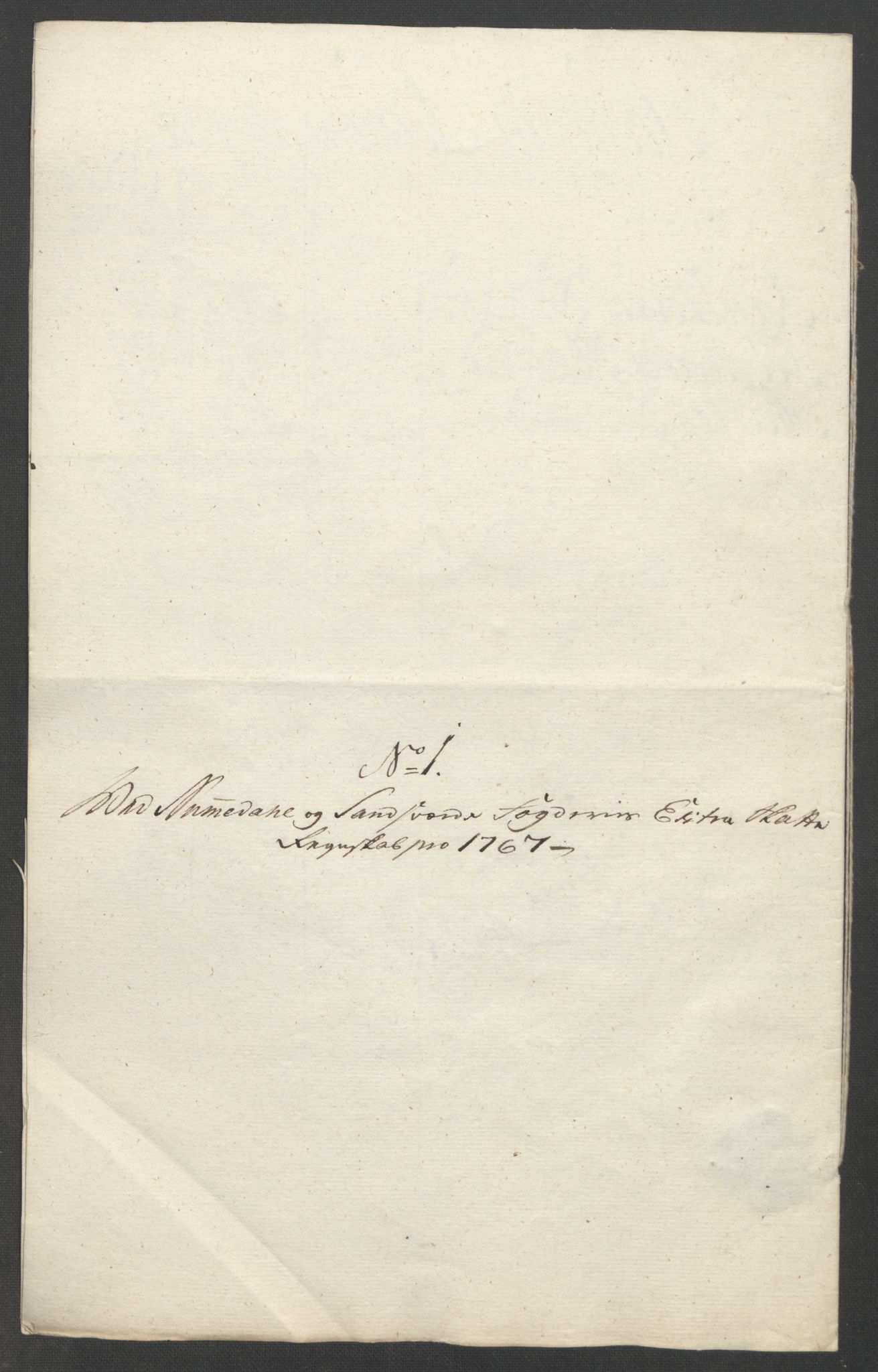 Rentekammeret inntil 1814, Reviderte regnskaper, Fogderegnskap, AV/RA-EA-4092/R24/L1672: Ekstraskatten Numedal og Sandsvær, 1762-1767, p. 332