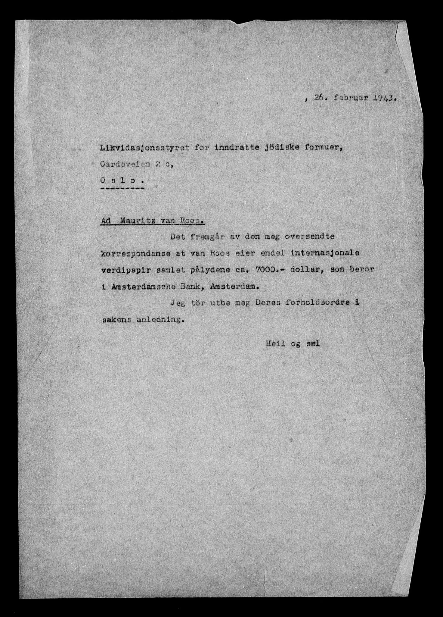 Justisdepartementet, Tilbakeføringskontoret for inndratte formuer, RA/S-1564/H/Hc/Hcc/L0973: --, 1945-1947, p. 377